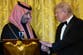 Trump treats Saudi crown prince to lavish White House dinner after defending his alleged involvement in killing of Khashoggi