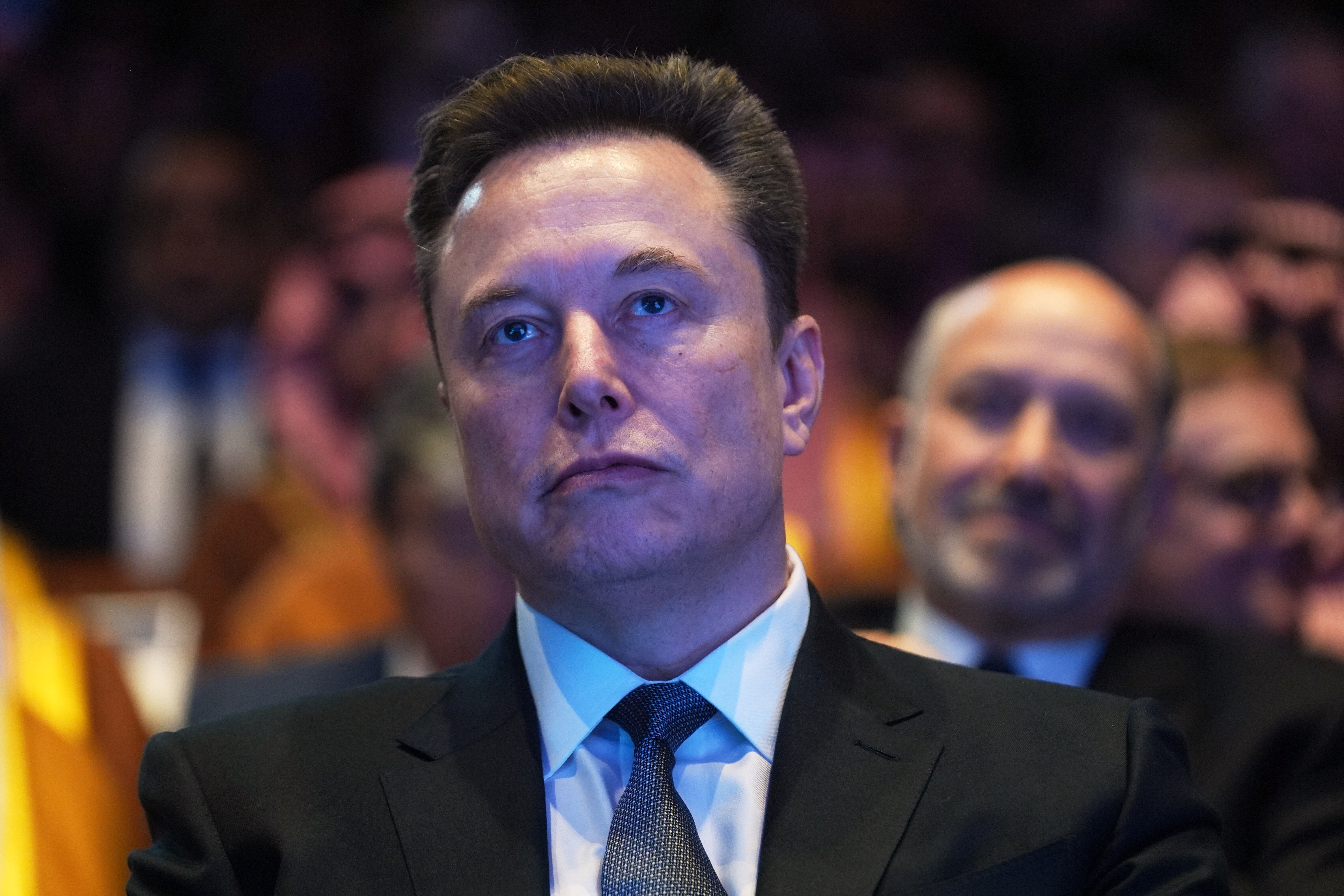 Elon Musk attending the Saudi Investment Forum at the Kennedy Center in Washington, D.C., at which he was briefly reunited with President Donald Trump after their almighty falling out this summer