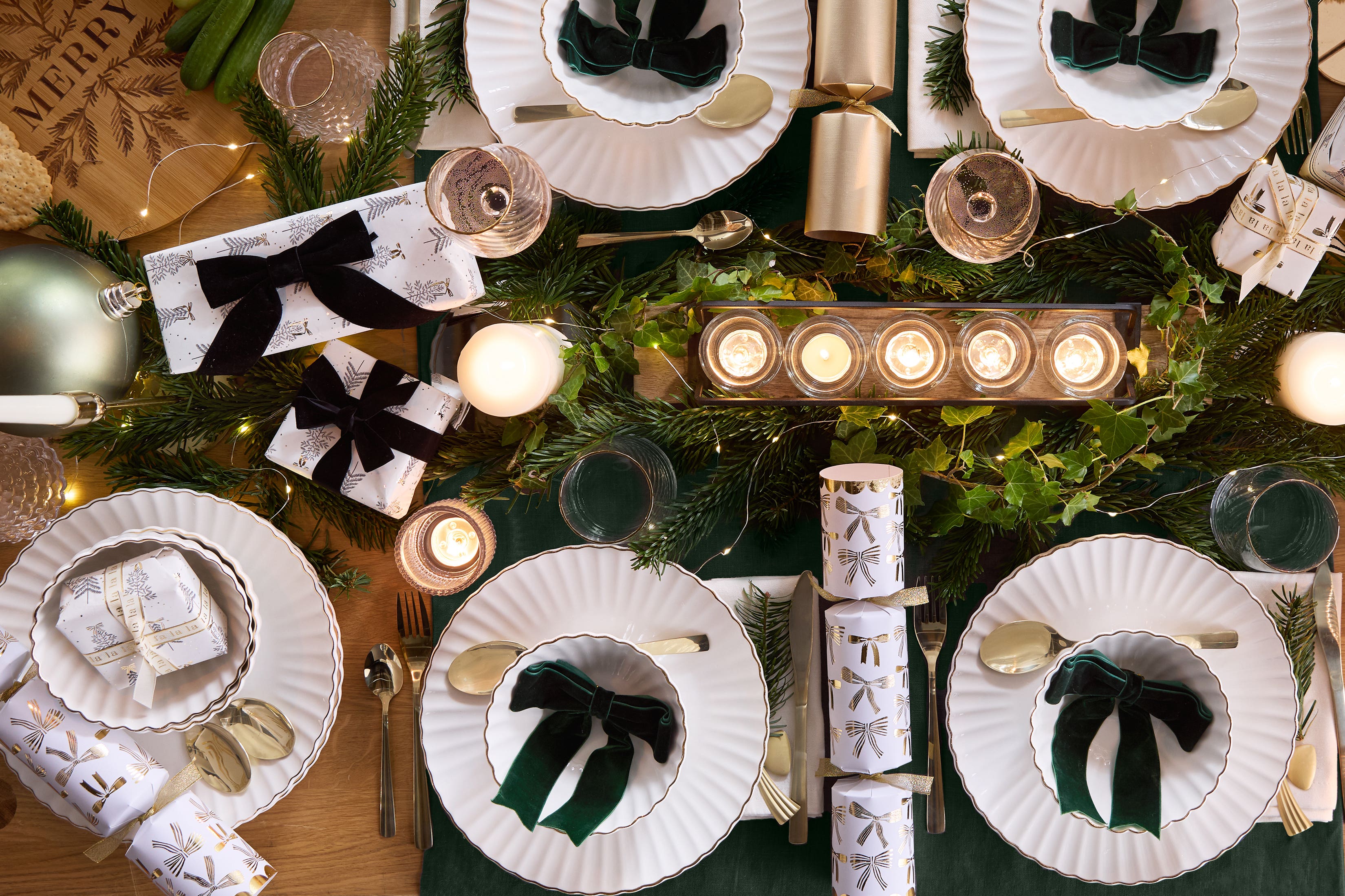 Laying the table to an art form to showcase your festive flair (B&M Home/PA)