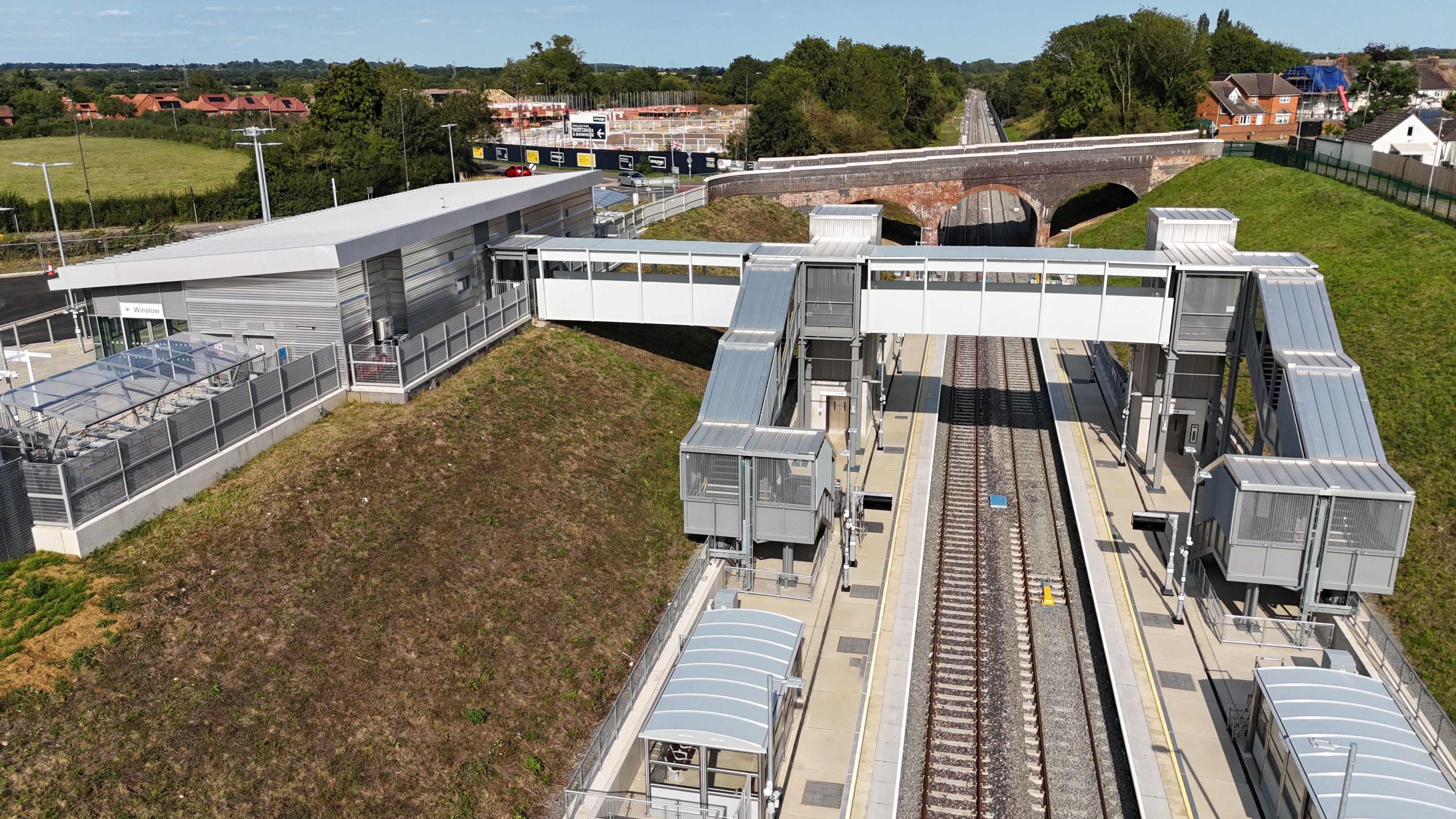 Late opening: Winslow station in Buckinghamshire, on the East West Rail line