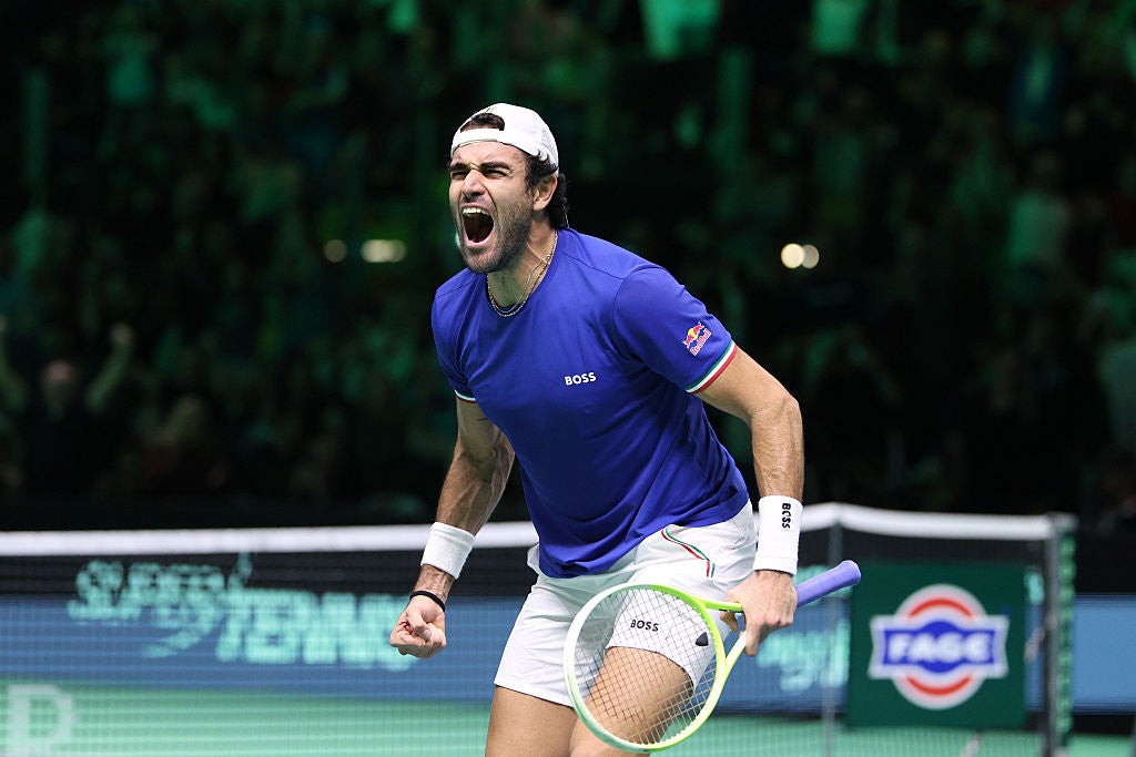 Berrettini, who won all six of his Davis Cup matches in 2024, was on form again for Italy
