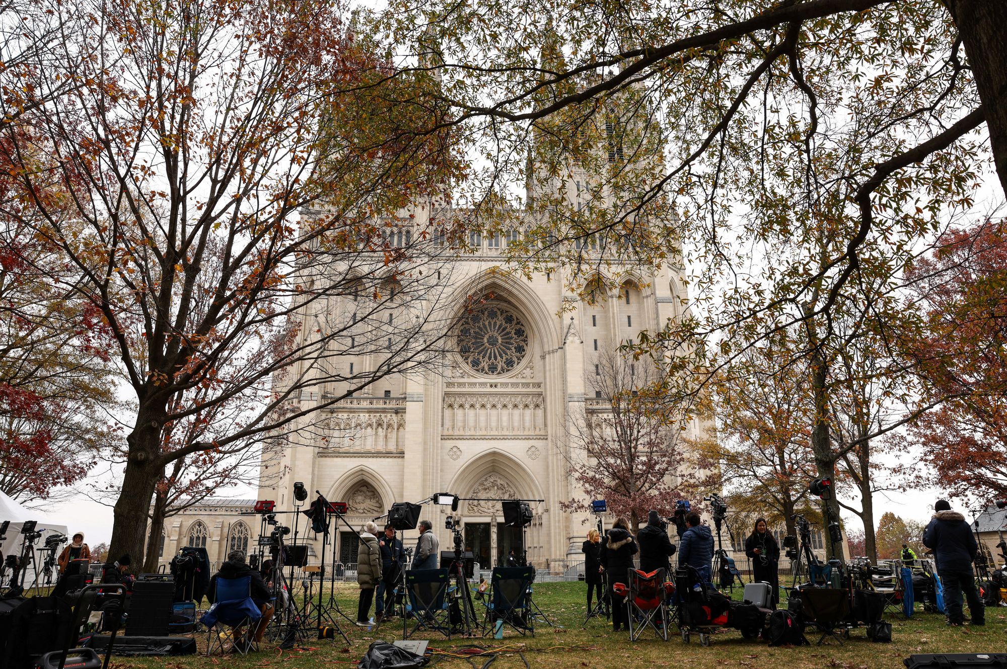 More than 1,000 people were expected to attend the invite-only memorial service