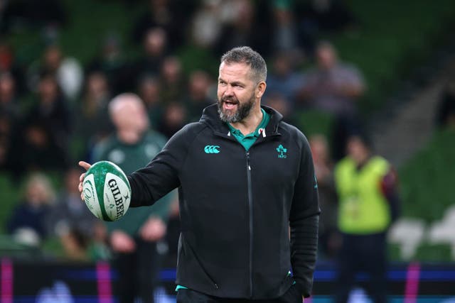 <p>Andy Farrell will try to inspire his Ireland side to victory over double world champions South Africa</p>
