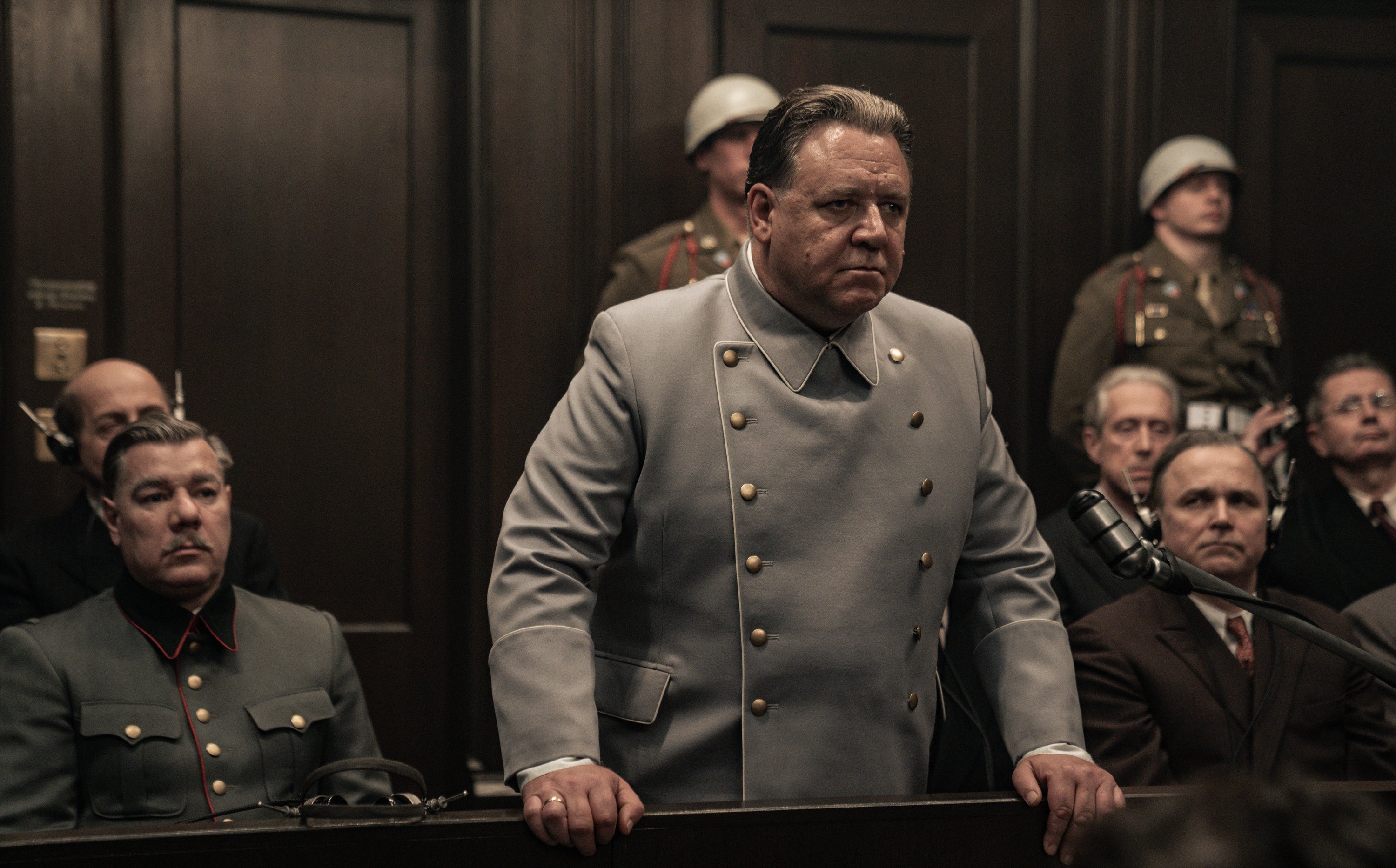 Russell Crowe as Hermann Goring in the new film ‘Nuremberg’