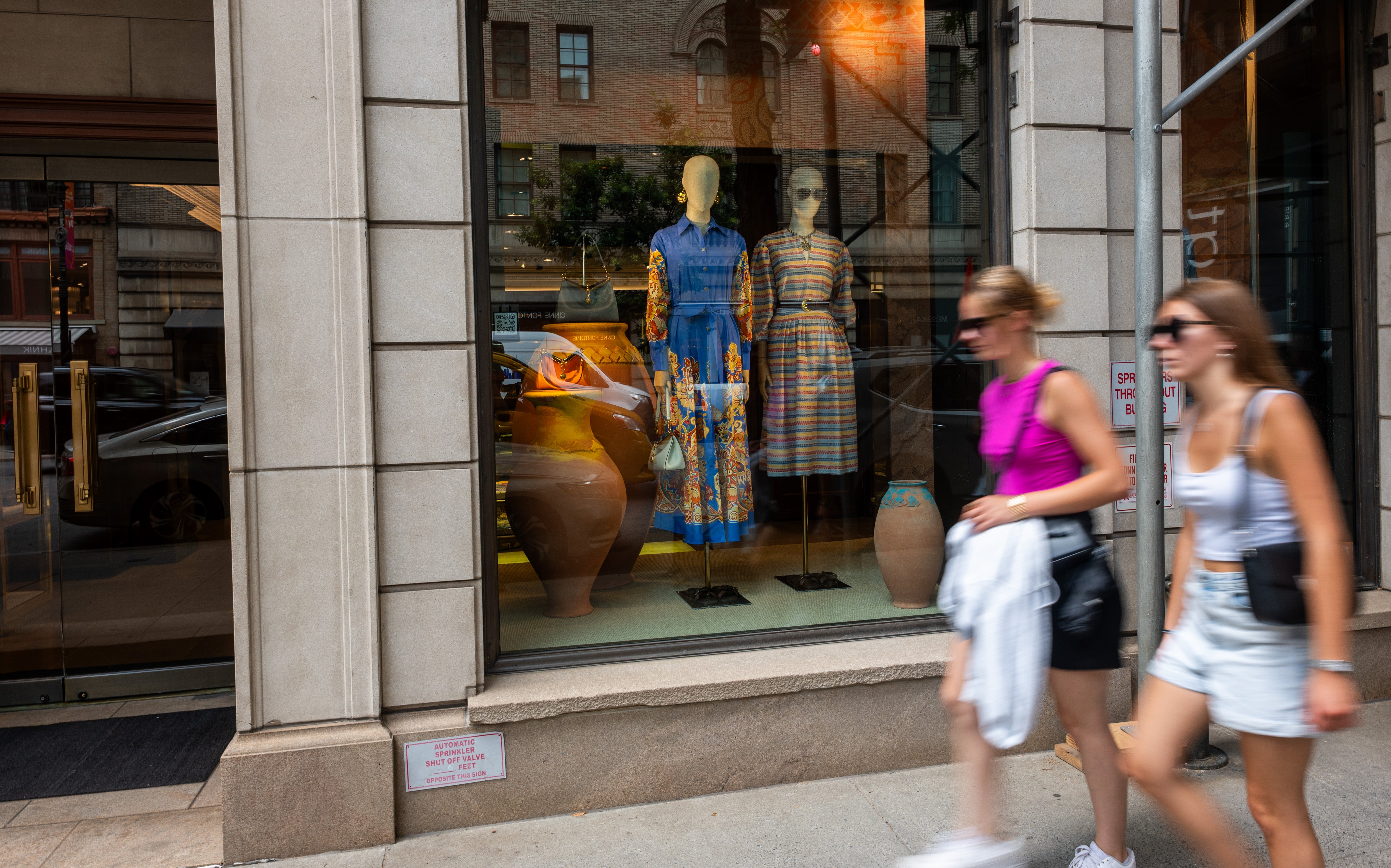 A luxury retail store stands in Manhattan on July 14, 2025, in New York City
