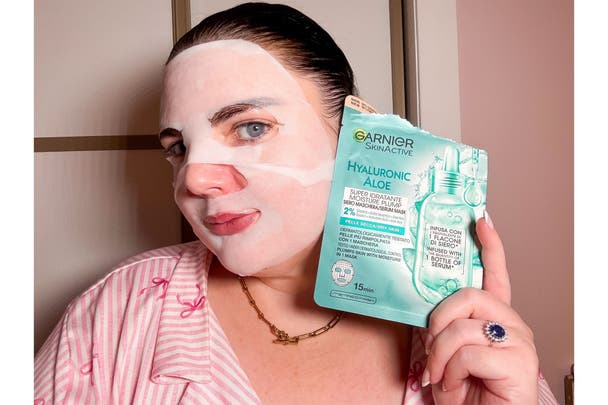 best sheet mask indybest review Garnier hydrating aloe sheet mask