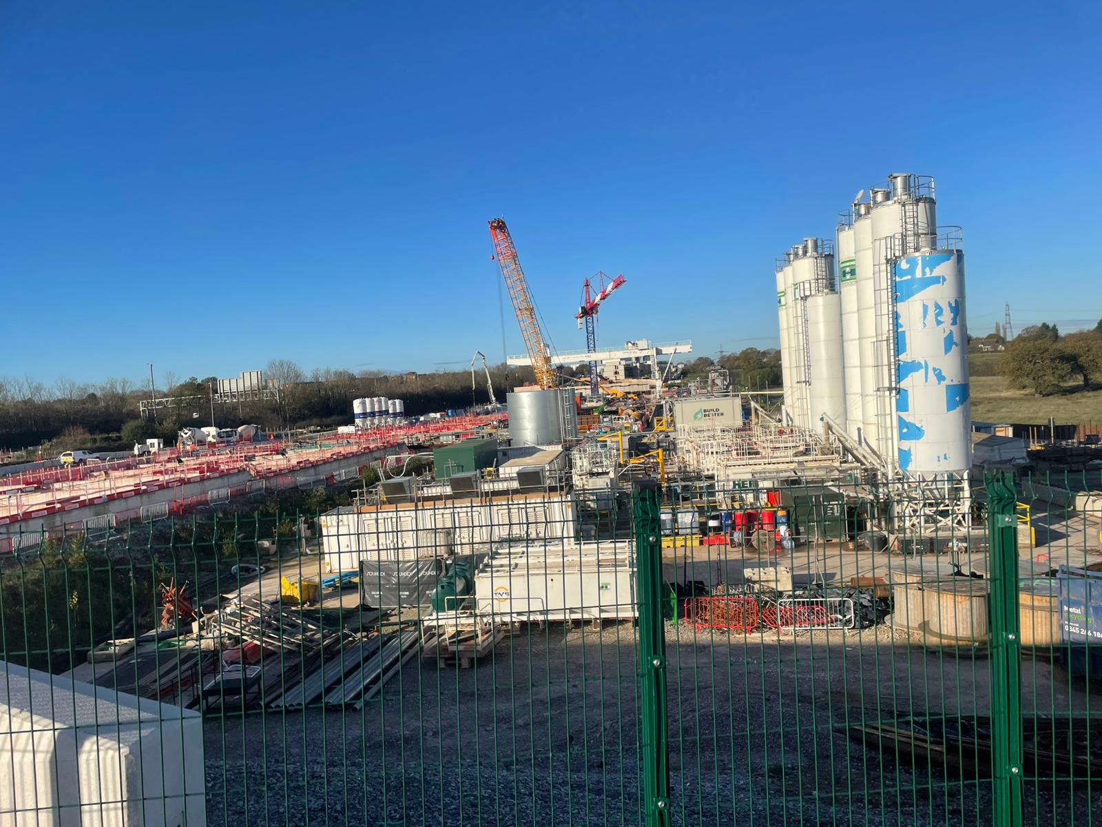 A spur of the HS2 line to Birmingham curves around the southern edge of Water Orton
