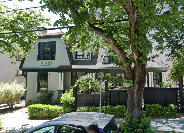 The Alpha Delta Phi fraternity house in Berkeley, California