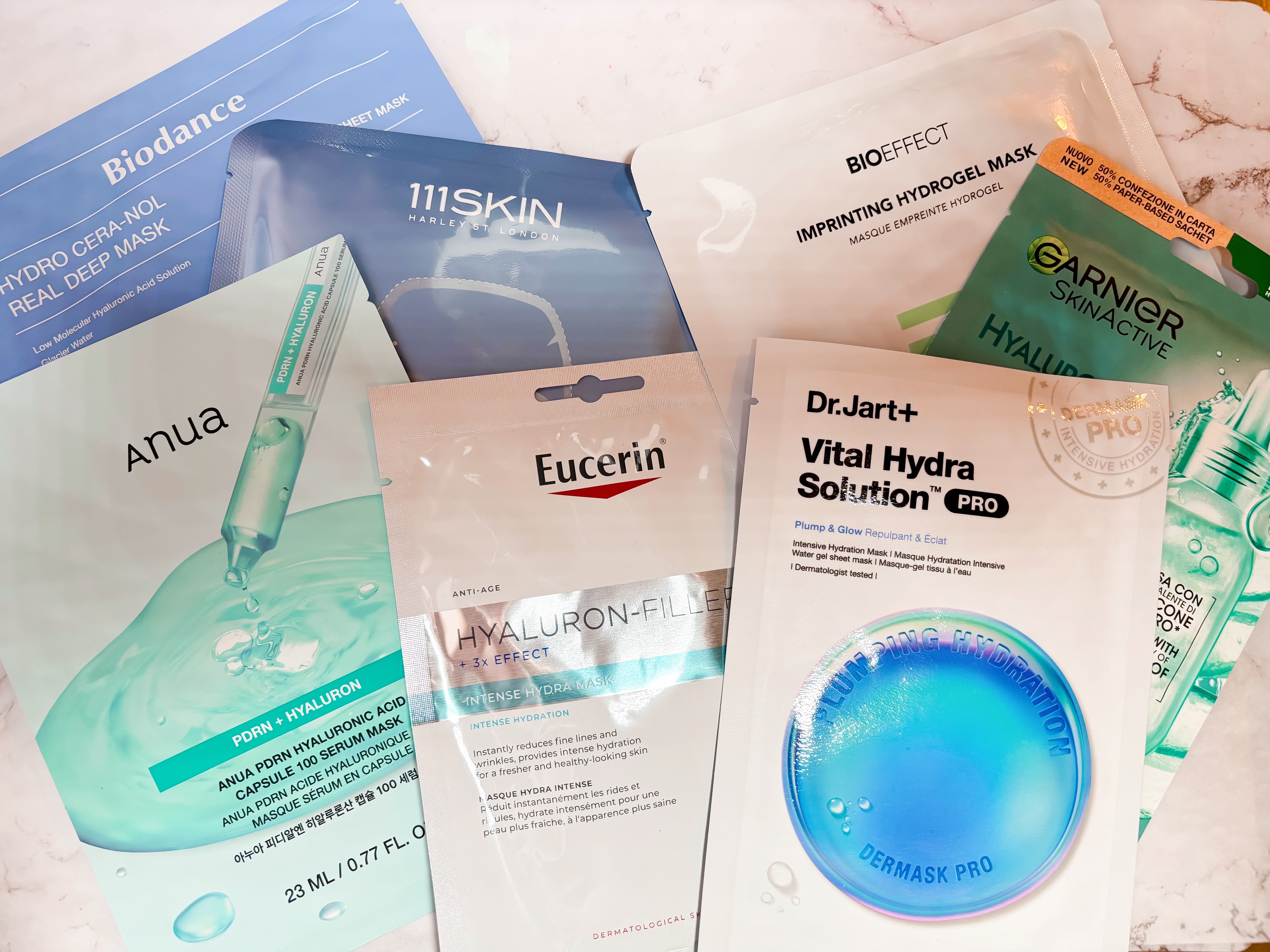 A selection of the sheet masks I tested