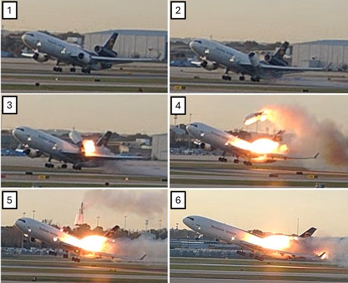 NTSB has released new images from the Nov. 4 crash of a UPS Boeing MD-11F airplane in Louisville, Kentucky