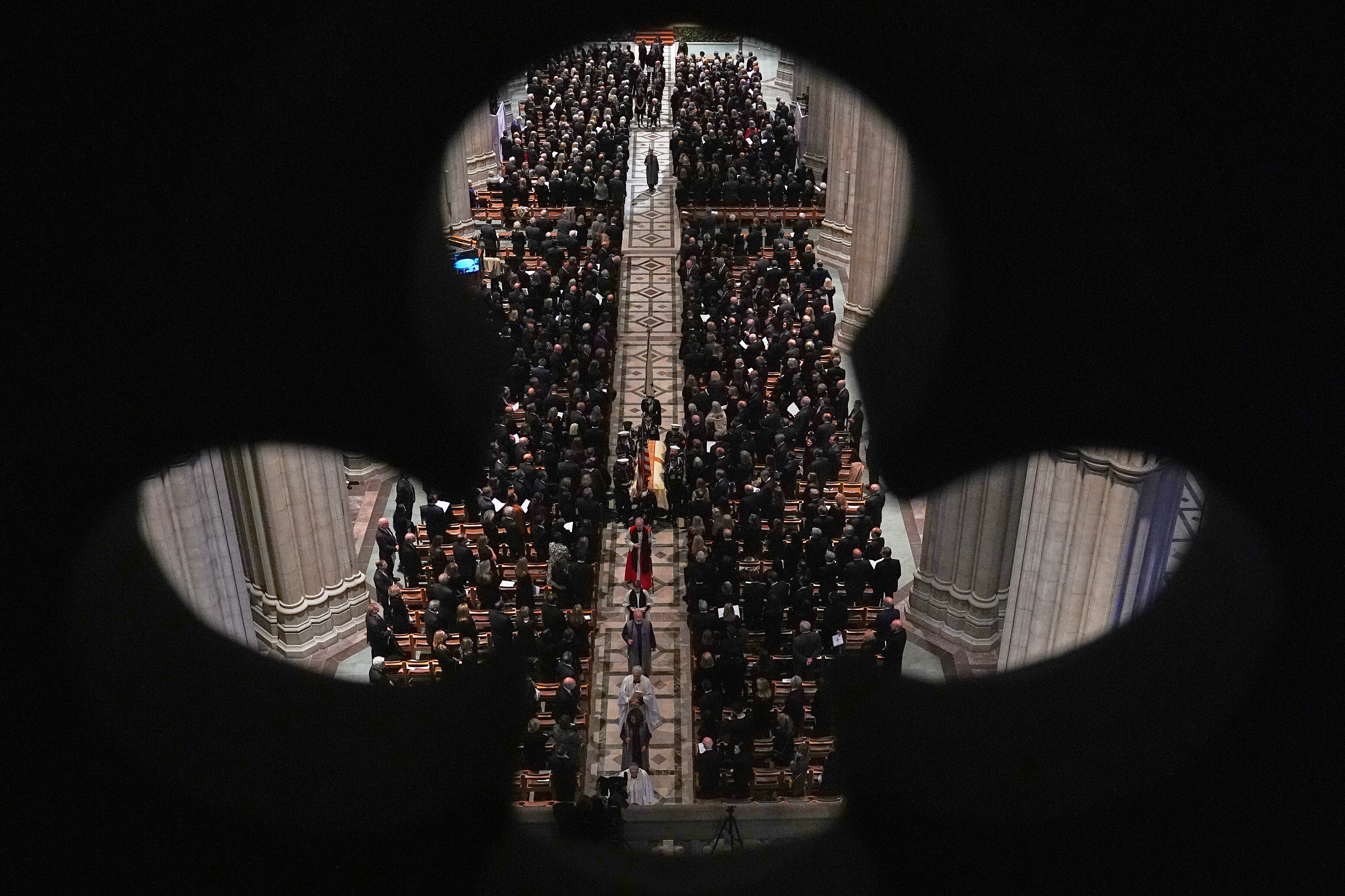 APTOPIX Cheney Funeral