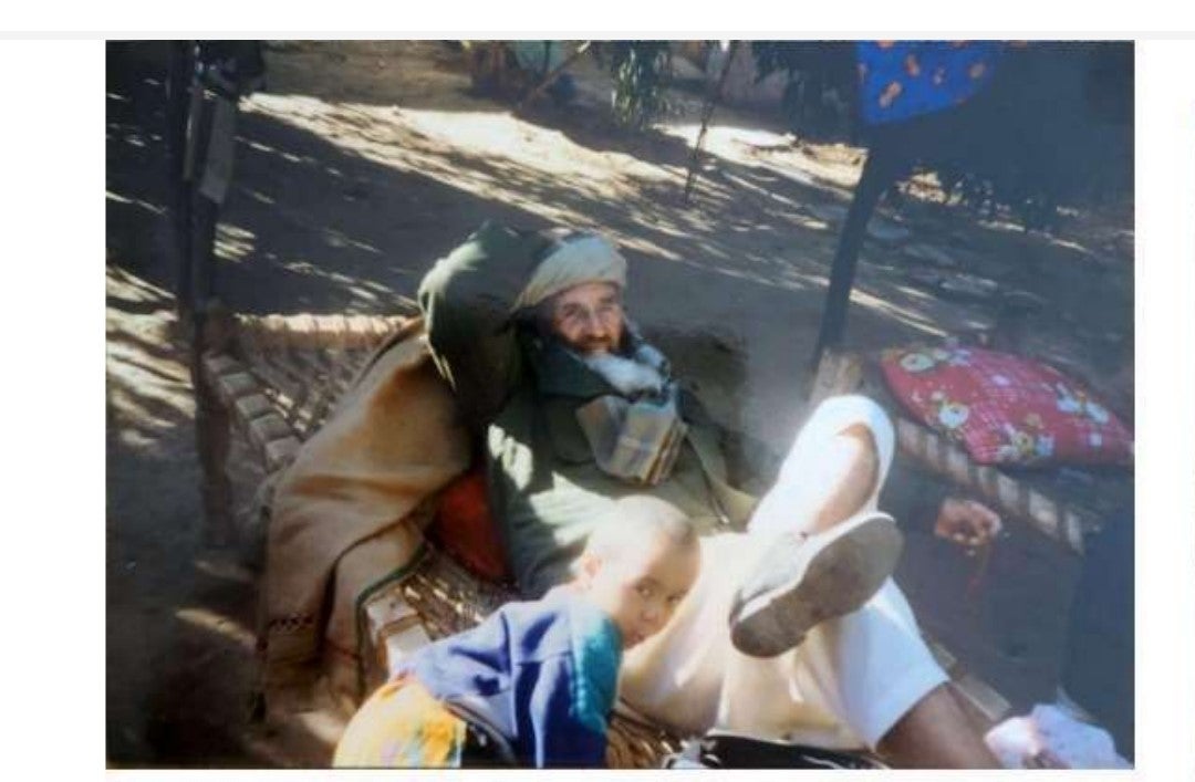 Maiwand Banayee's father resting at his house in the Shamshatoo refugee camp