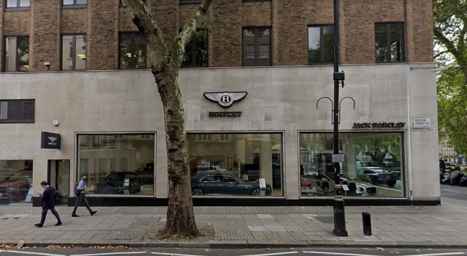 The Mayfair showroom of Jack Barclay Ltd