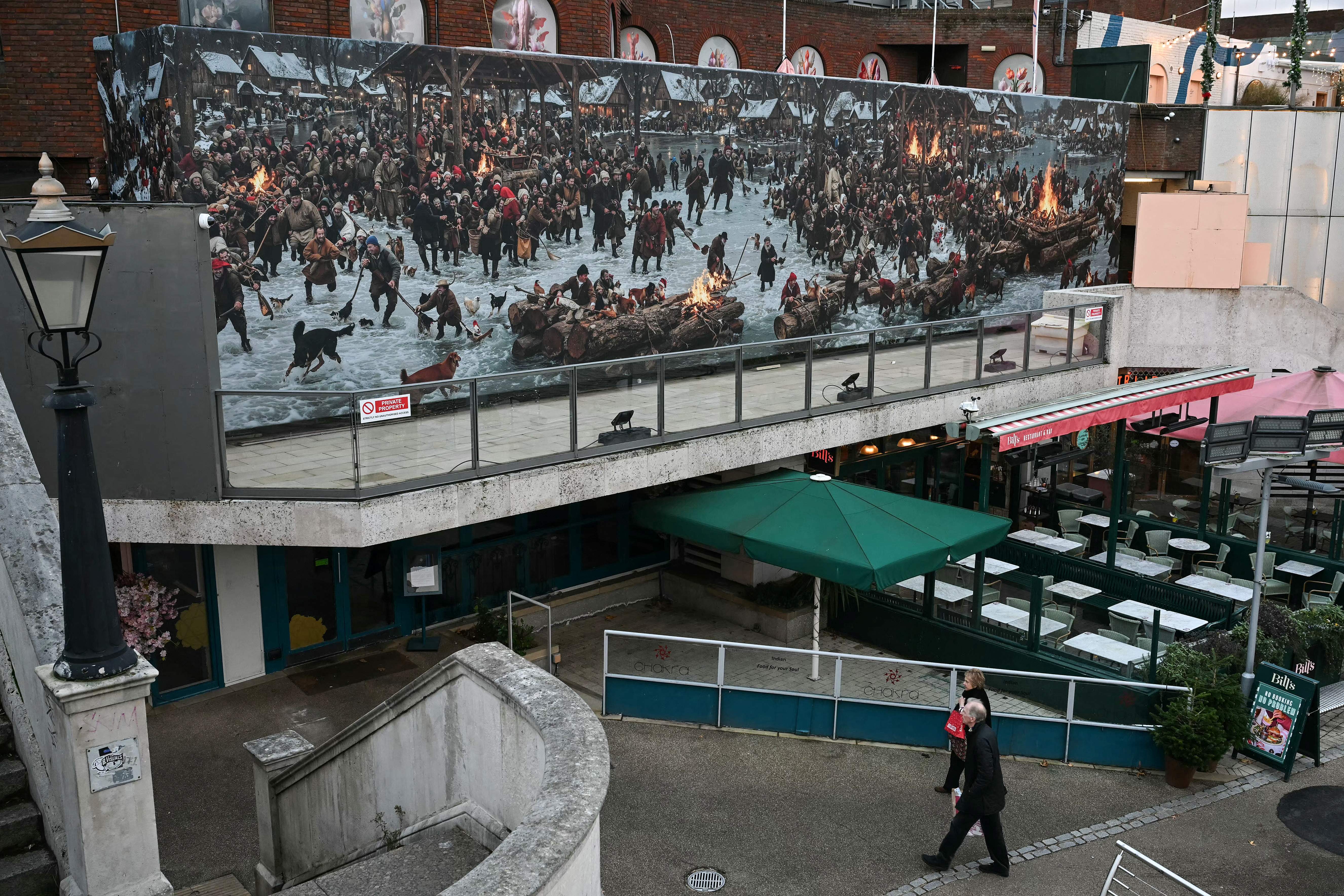The mural was called a ‘Lovecraftian horror’