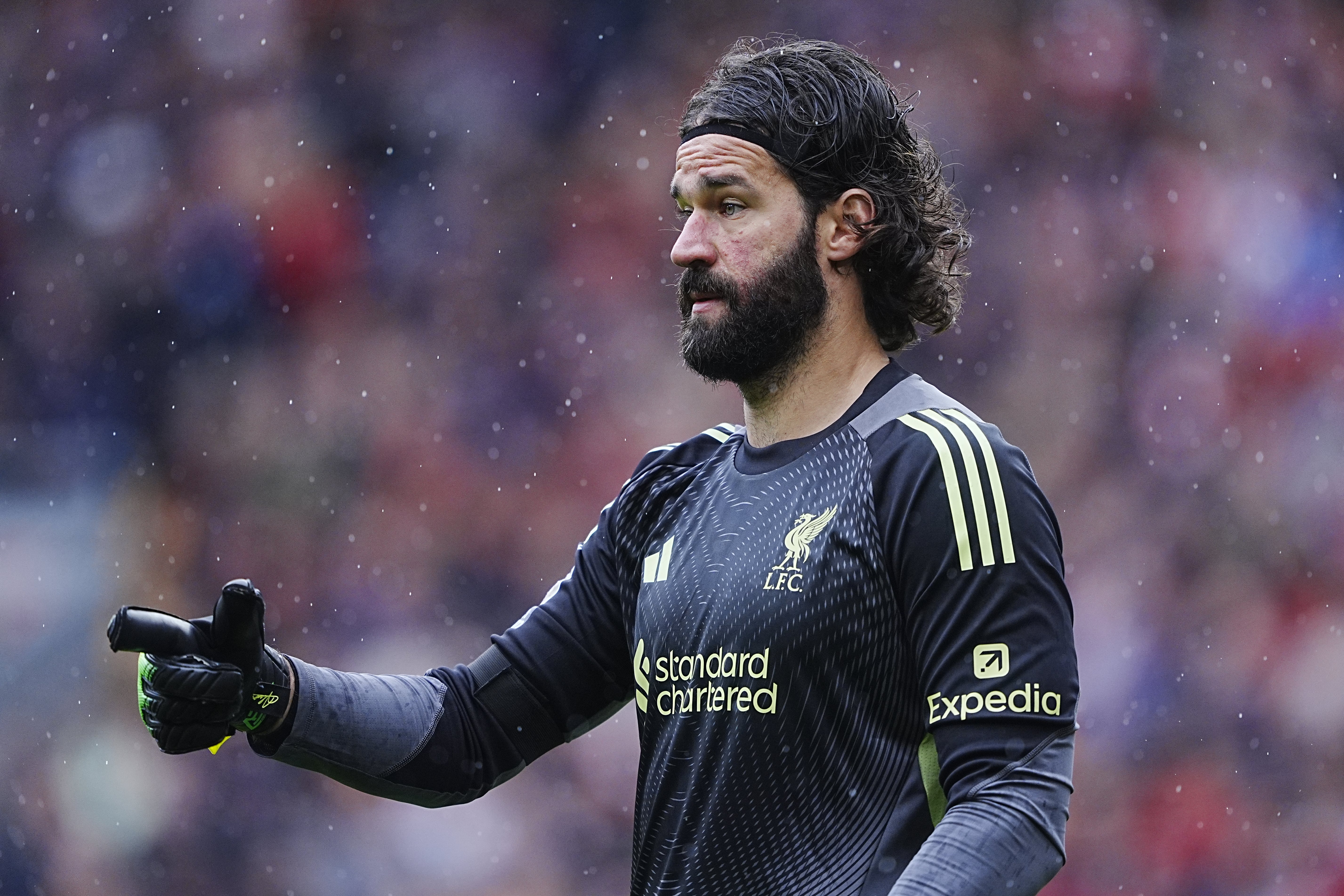 Liverpool goalkeeper Alisson Becker is back (Peter Byrne/PA)