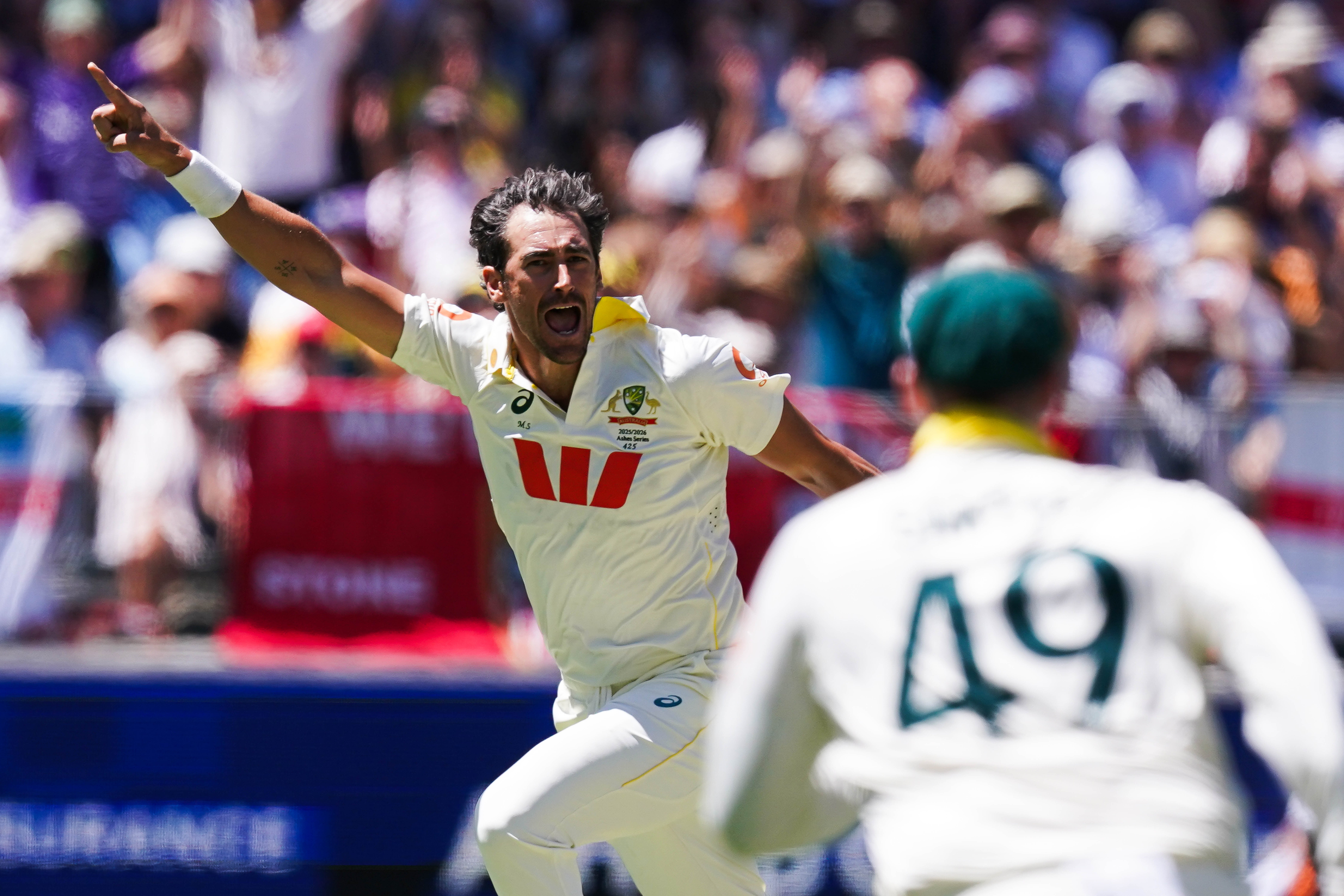 Mitchell Starc took seven England wickets on day one