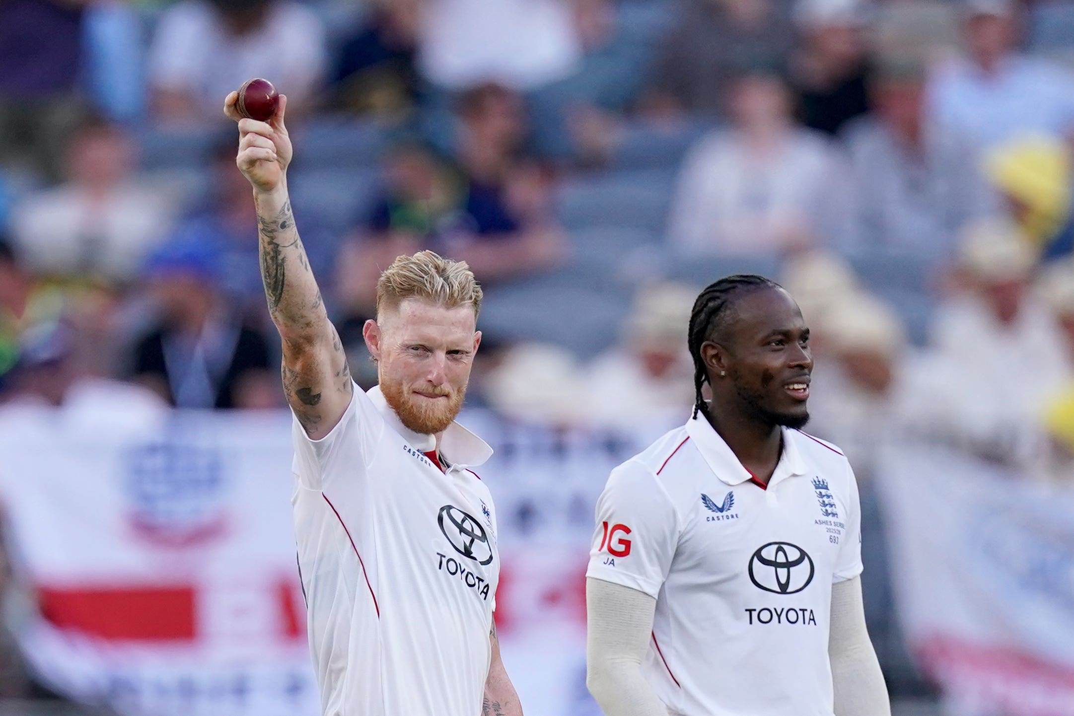 England’s pace brigade stunned Australia on day one...