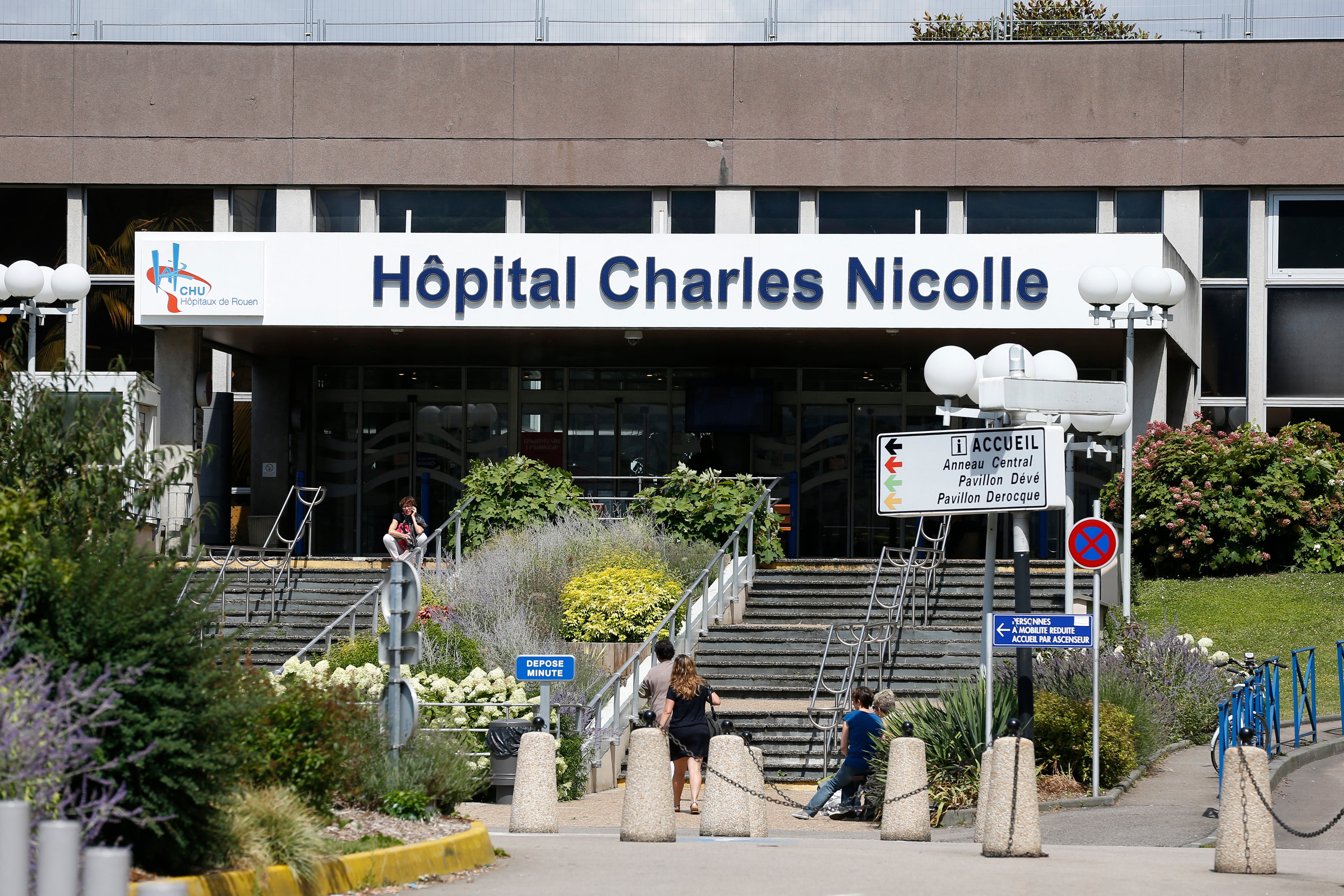 The woman was taken to the Charles-Nicolle University Hospital on 17 October for acute pulmonary edema (file photo)
