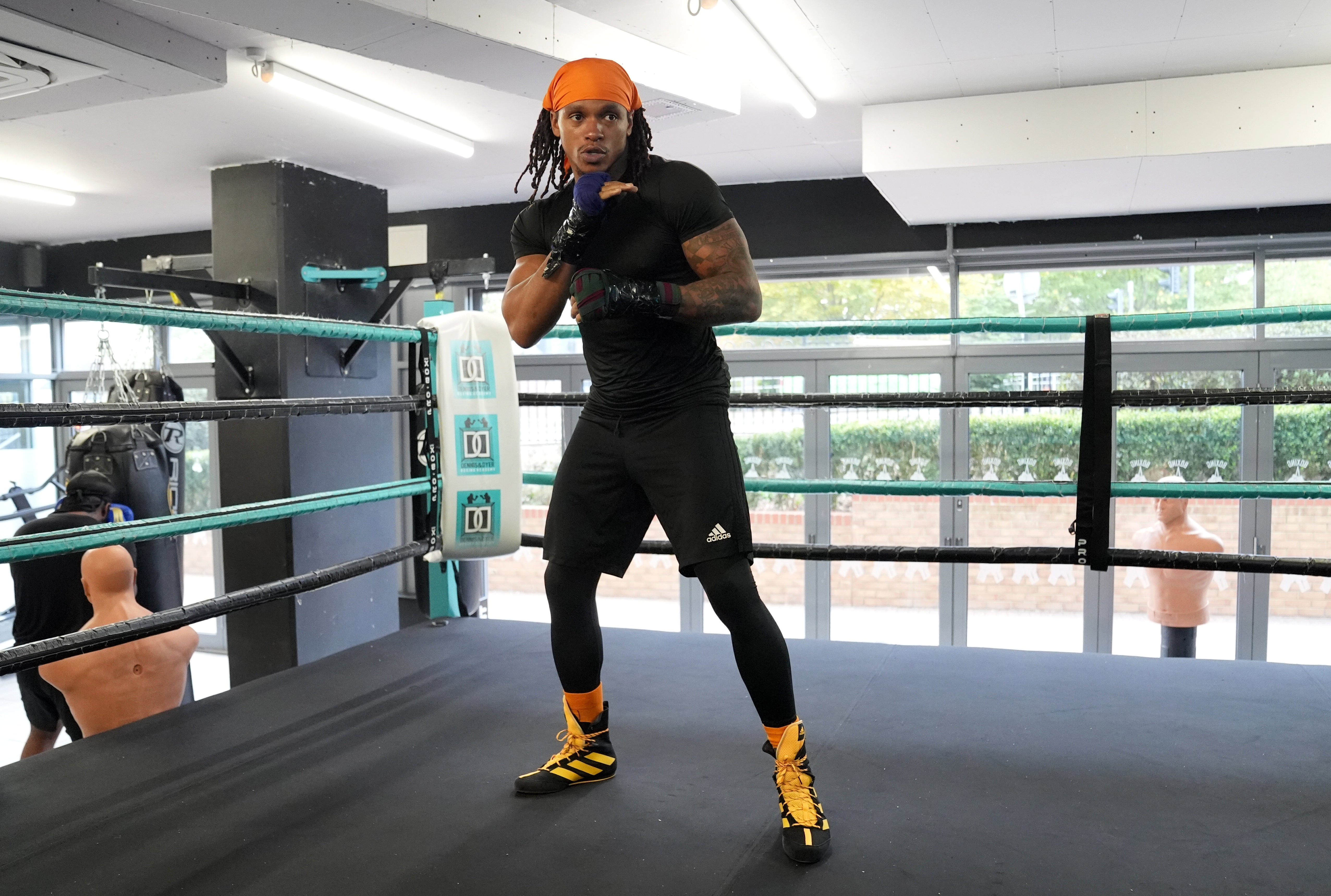 Anthony Yarde during a media workout (Lucy North/PA)