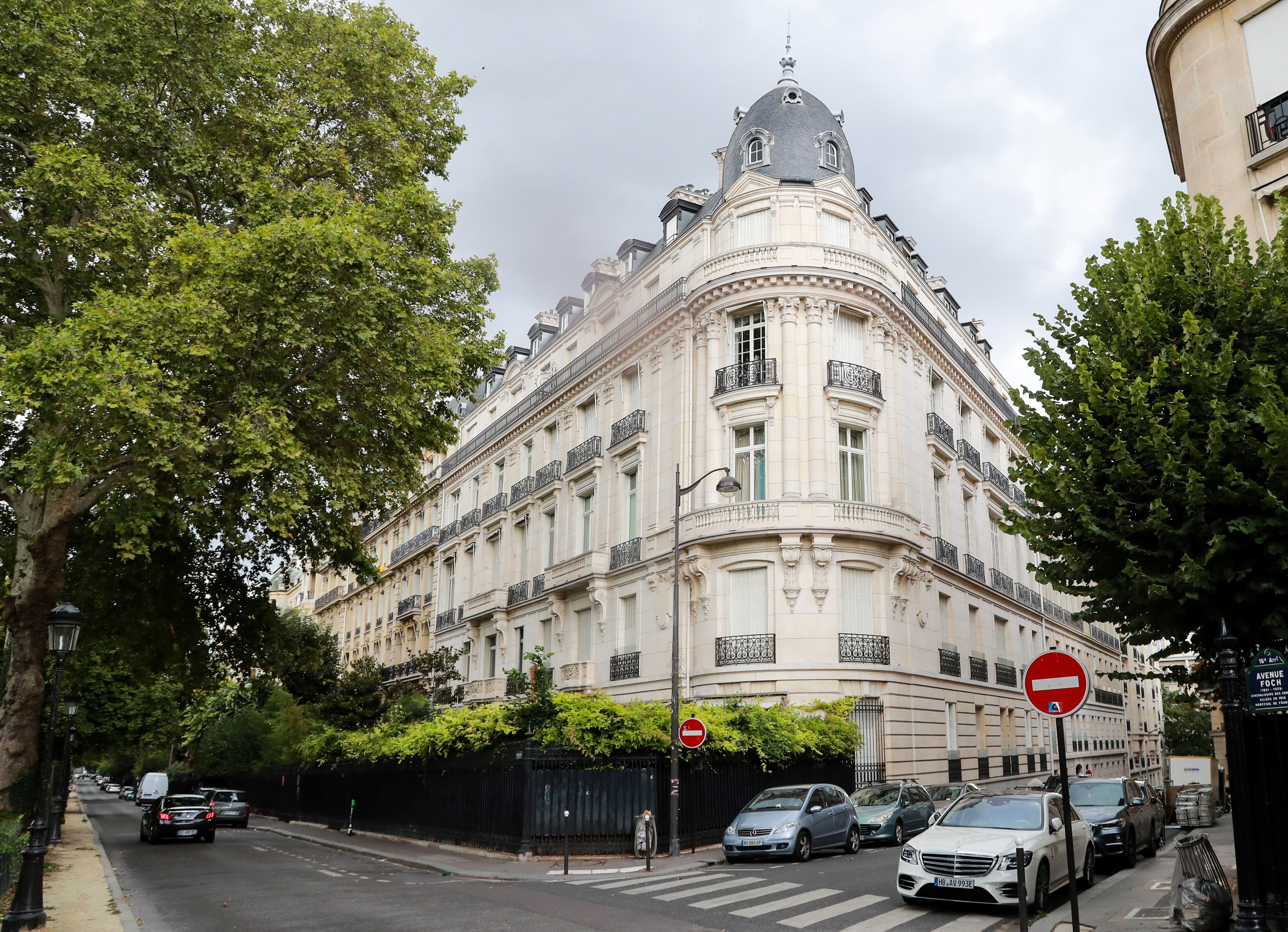 An apartment building that Jeffrey Epstein owned in the 16th arrondissement of Paris