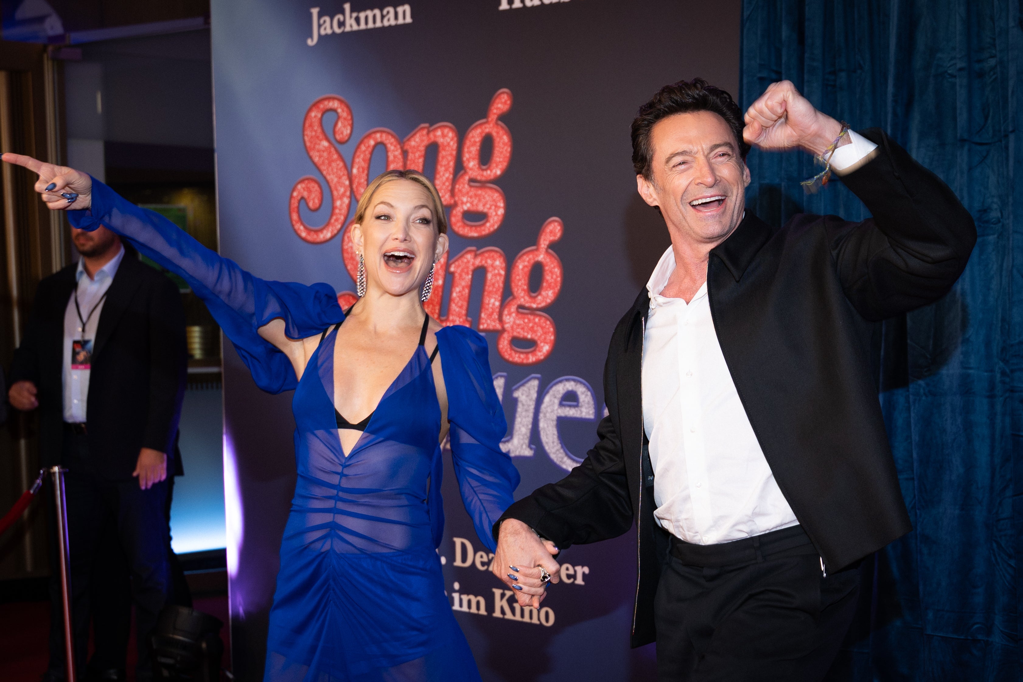 Kate Hudson stars opposite Hugh Jackman in the movie musical 'Song Sung Blue'