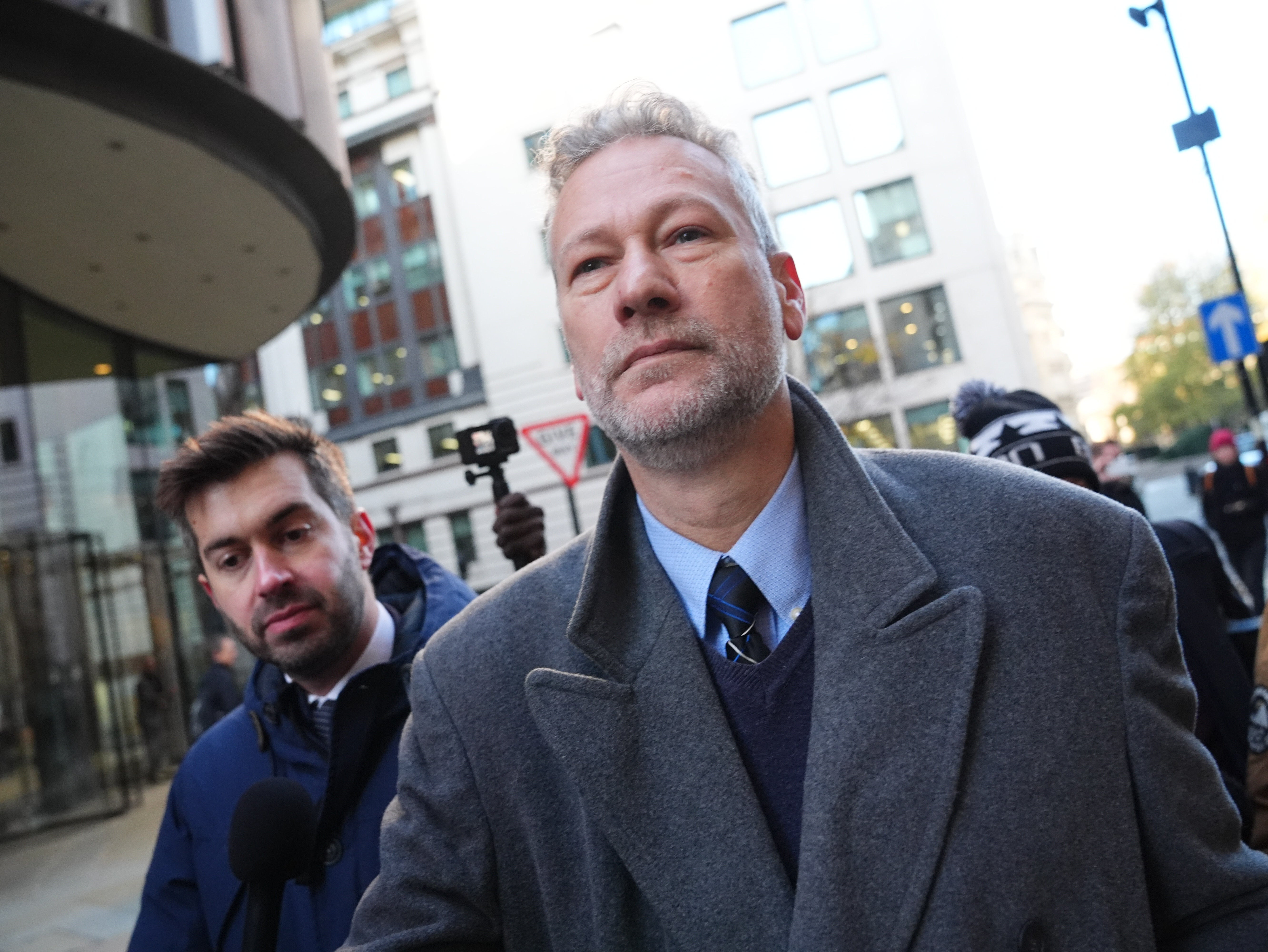 Nathan Gill arrives at court on Friday morning