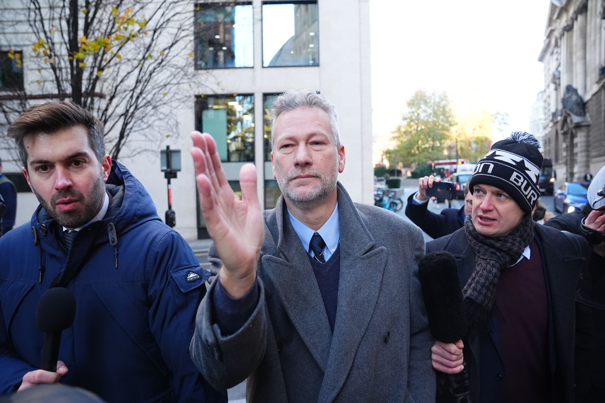 Nathan Gill arrives at the Old Bailey for sentencing