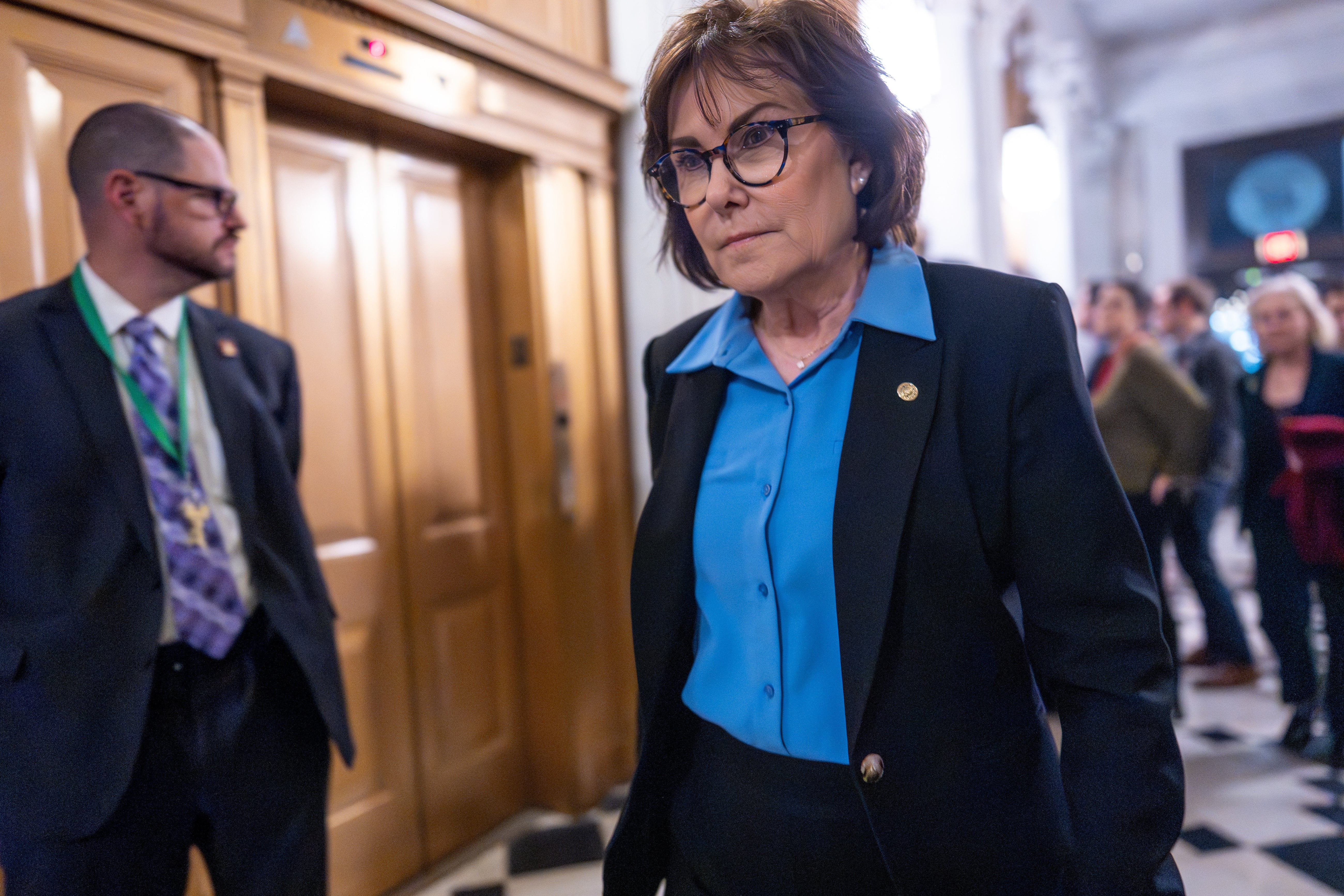 Jacky Rosen, a moderate Democrat from Nevada, has called for the impeachment of Homeland Security Secretary Kristi Noem