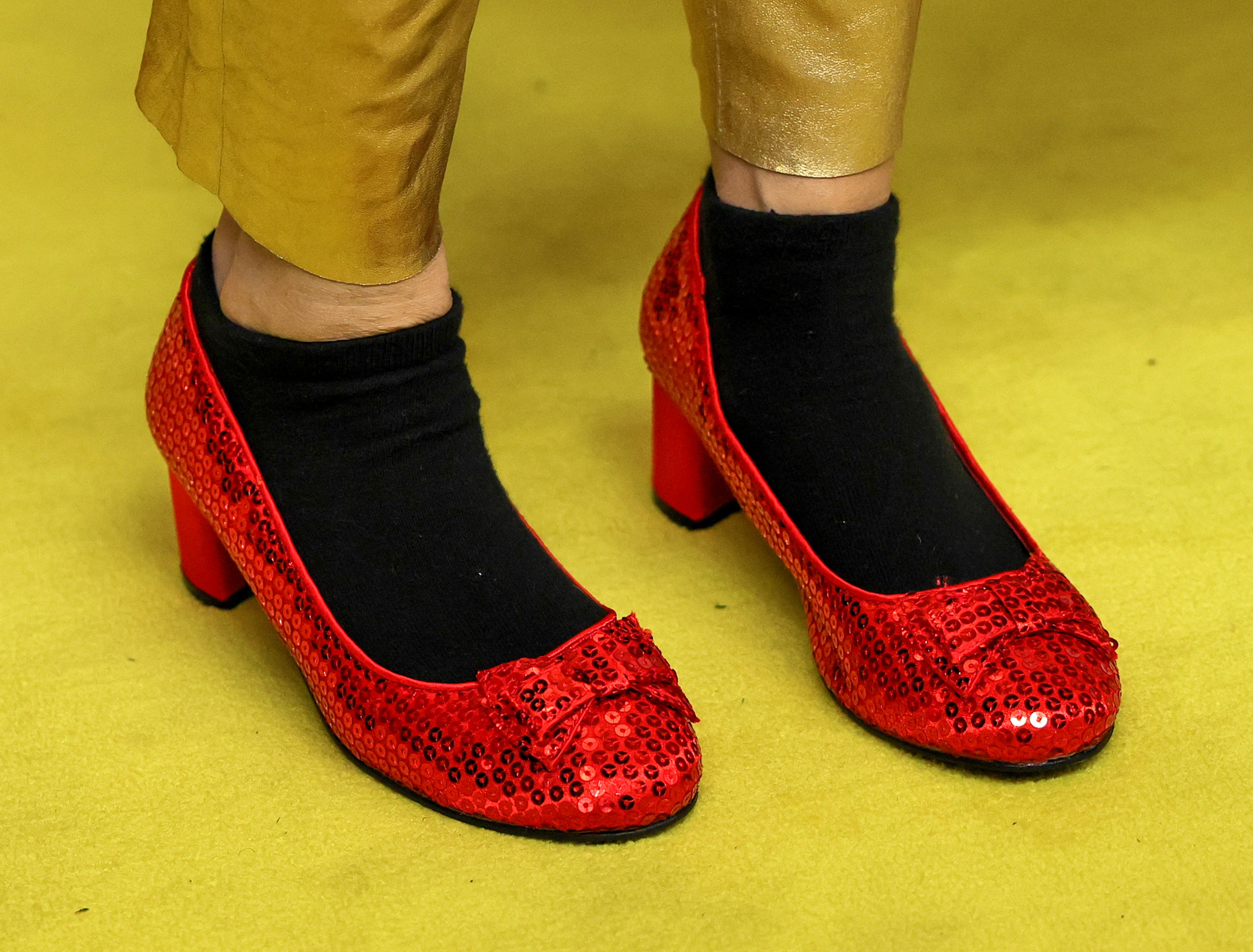 Ruby red slippers have become synonymous with 'The Wizard of Oz'