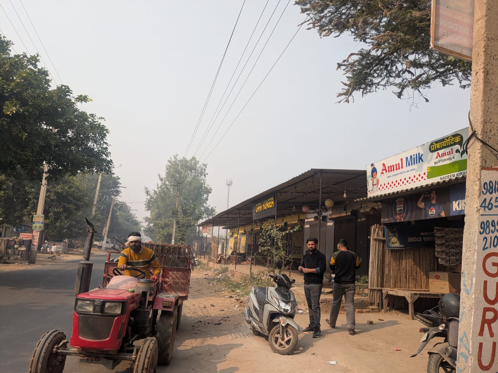 Some shops near Al Falah University have been shuttered since the Delhi blast