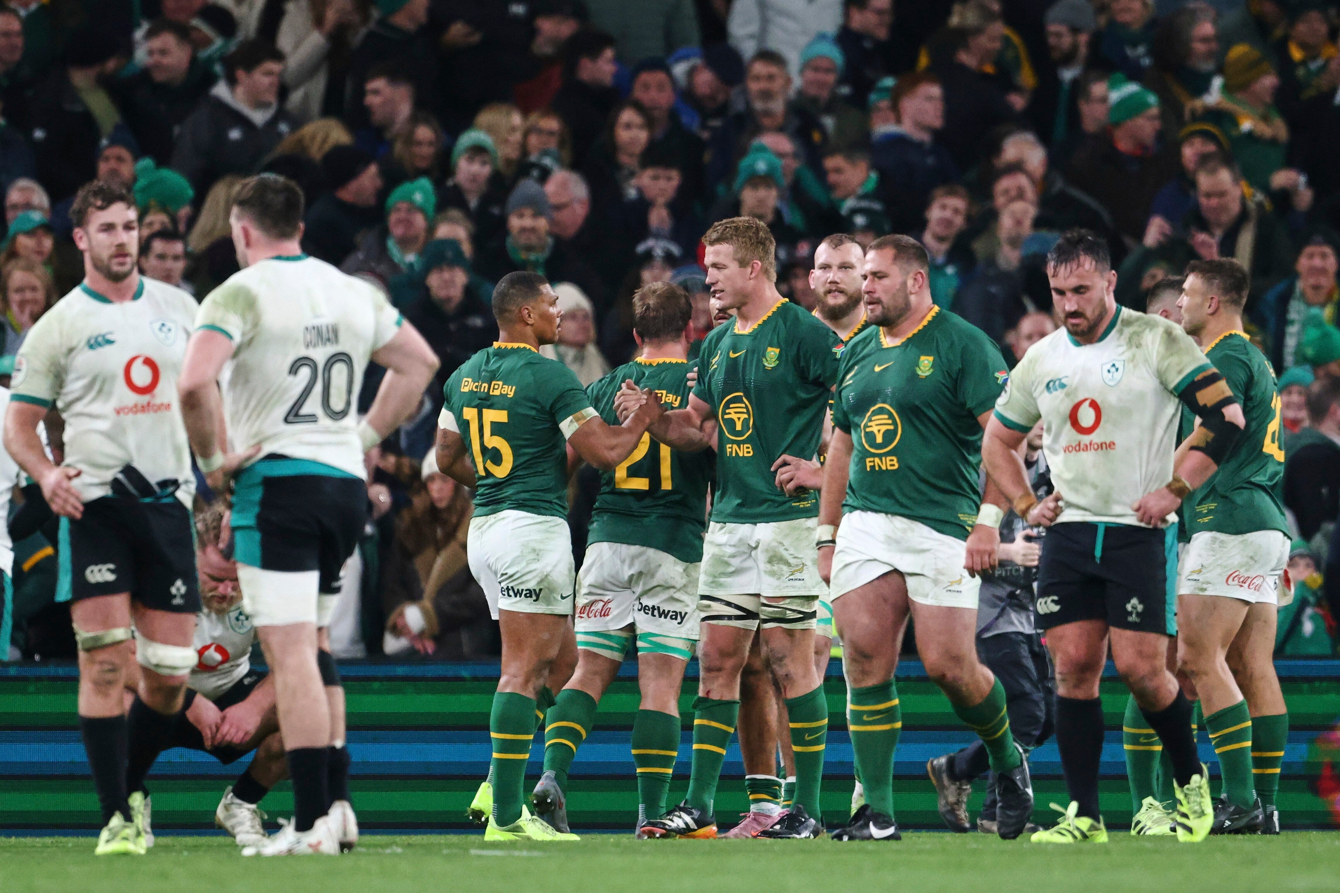 South Africa are only the third country to beat Ireland in Dublin during the Farrell era