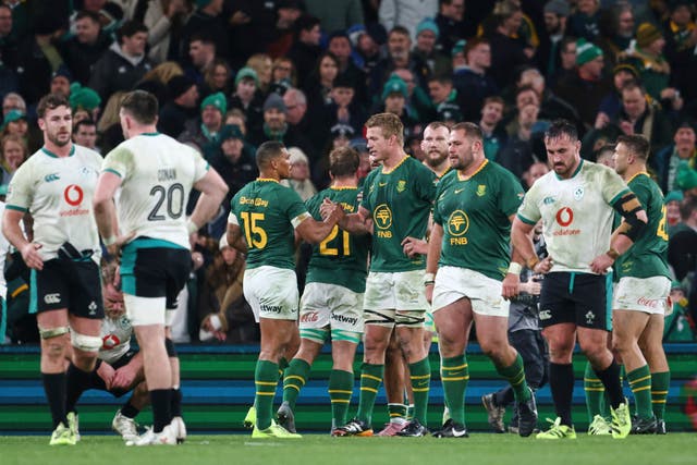 <p>South Africa  are only the third country to beat Ireland in Dublin during the Farrell era</p>