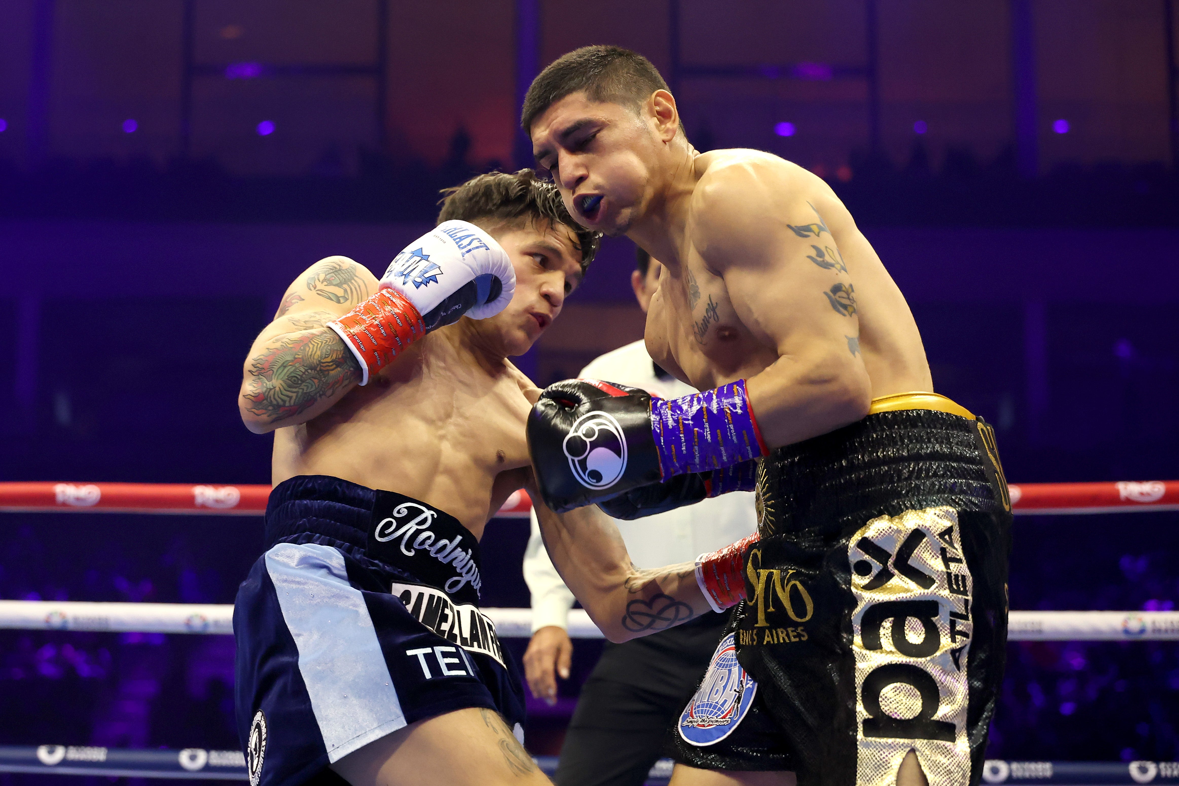 Jesse Rodriguez (left) dropped and stopped Fernando Martinez in November