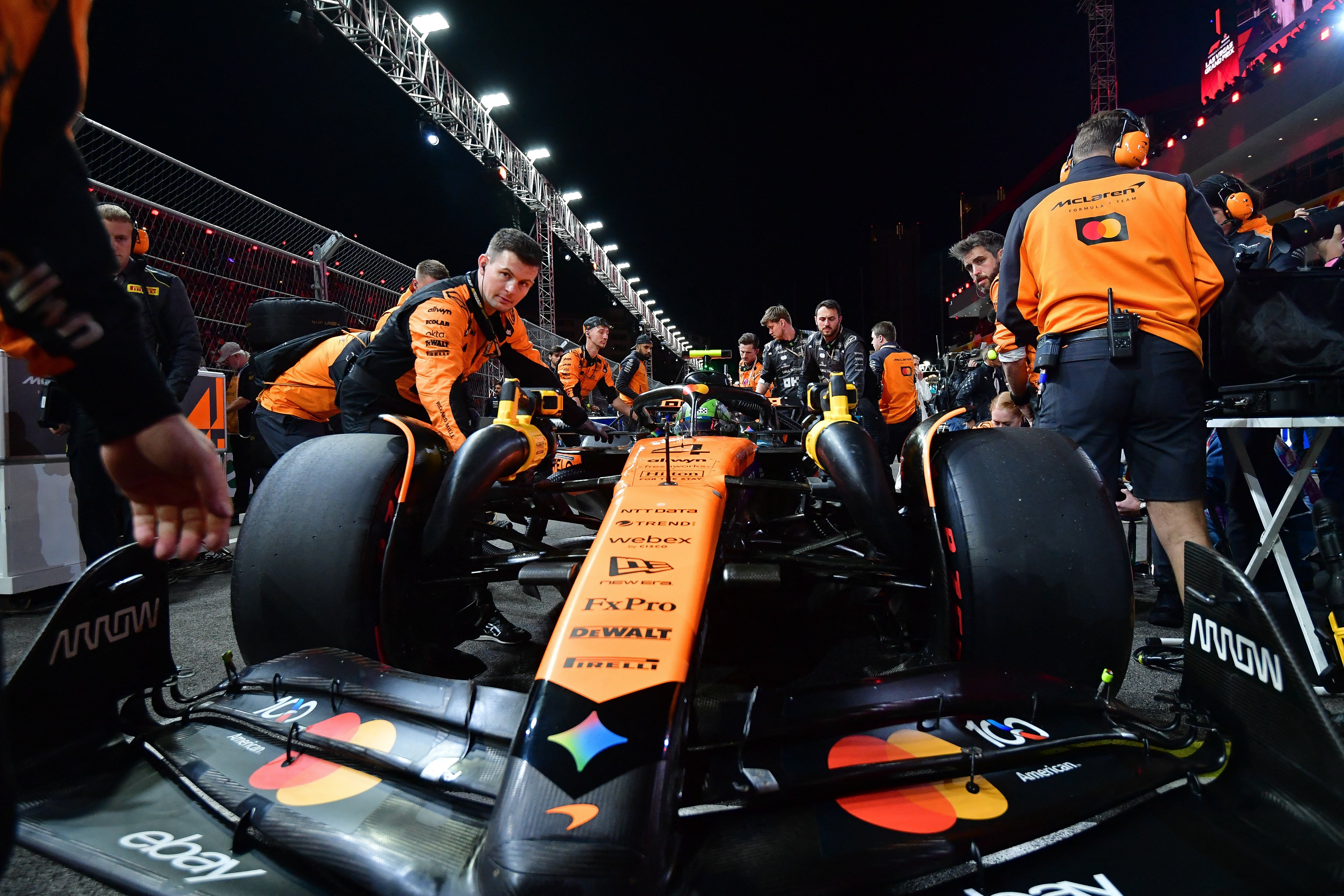 The McLaren car fell foul of the rules in Las Vegas