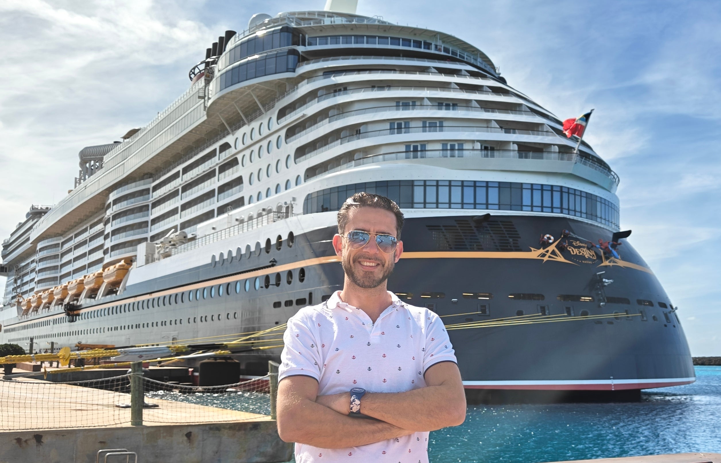 <p>Marc Shoffman explored the new Disney Destiny cruise ship</p>