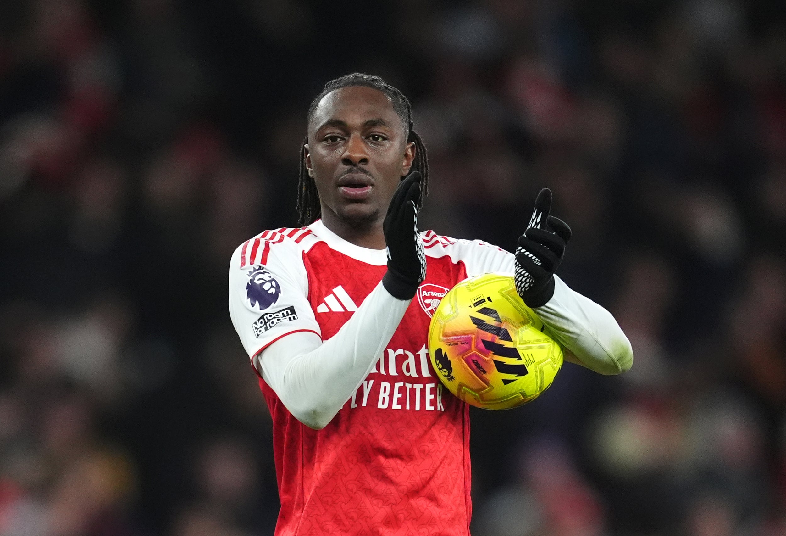 <p>Eberechi Eze led Arsenal’s thumping win over Tottenham as the Gunners went six points clear </p>