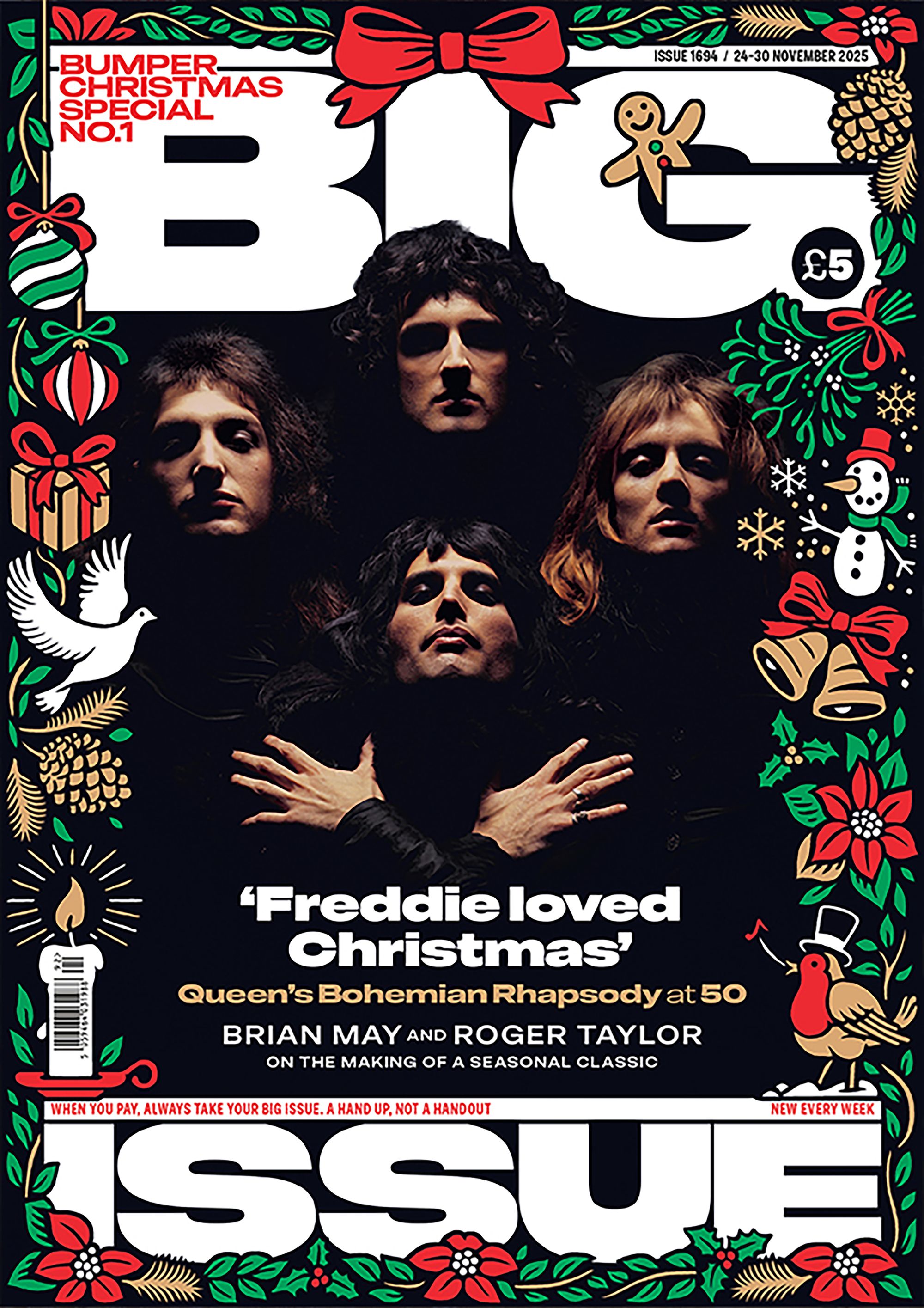 Queen appearing on Big Issue