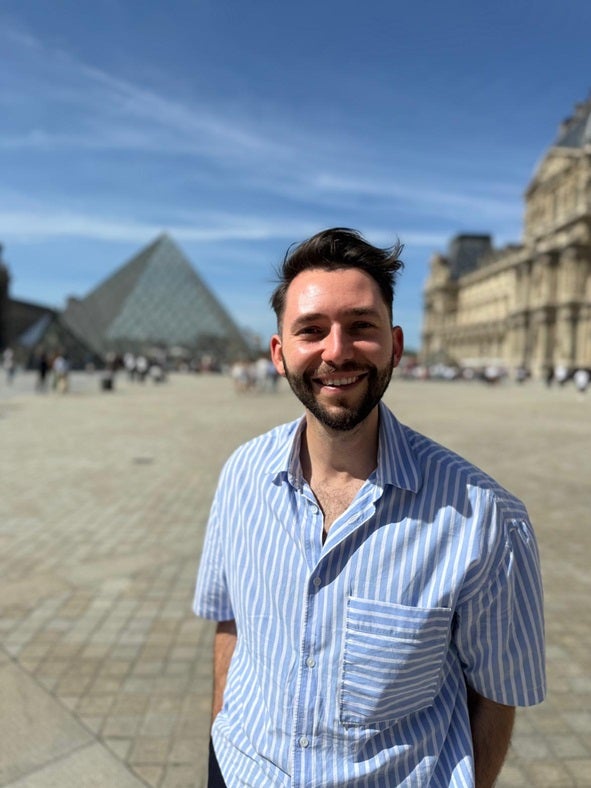 Pawel Chmura on holiday in Paris