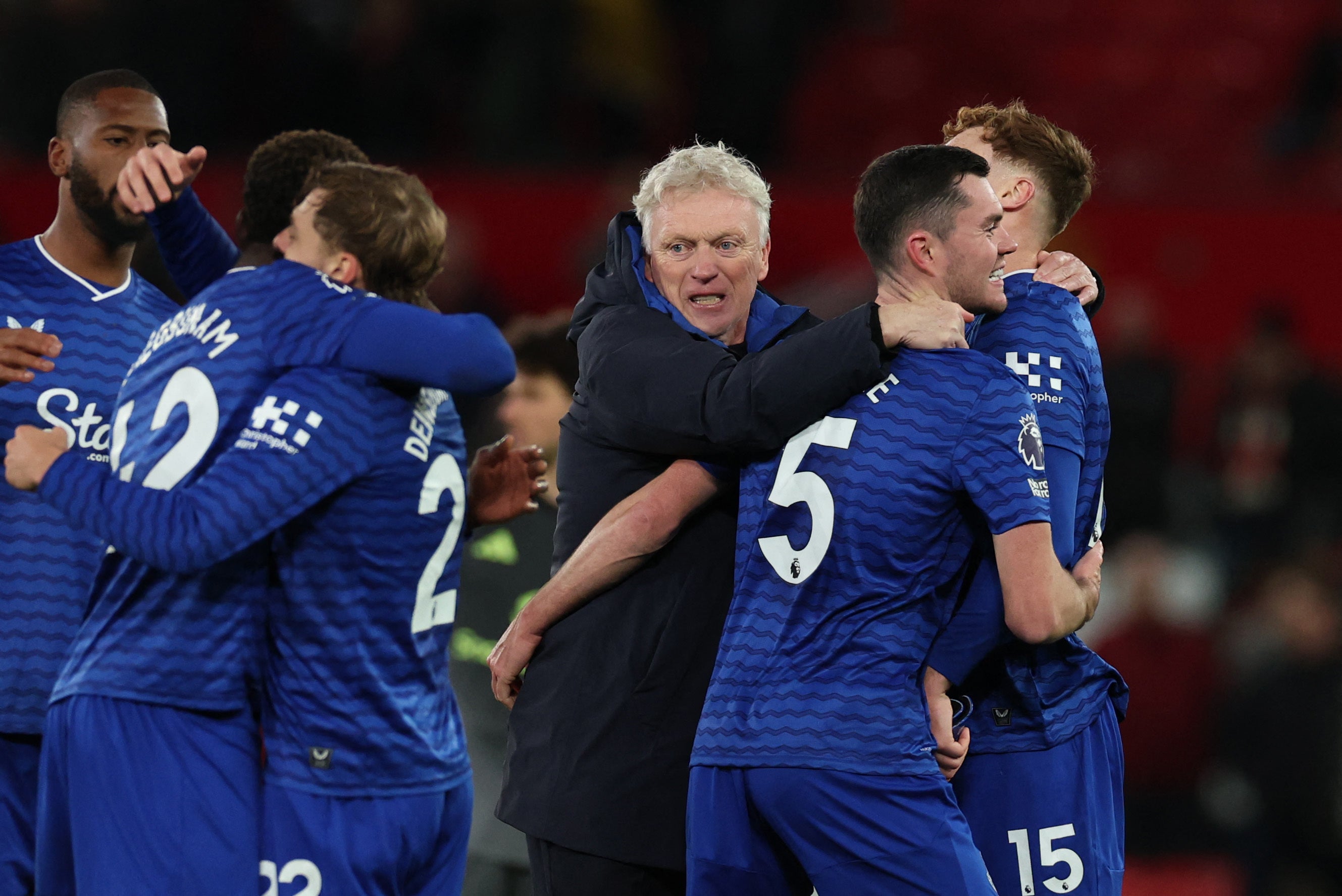 David Moyes’s side held on to claim a famous win despite the early ructions