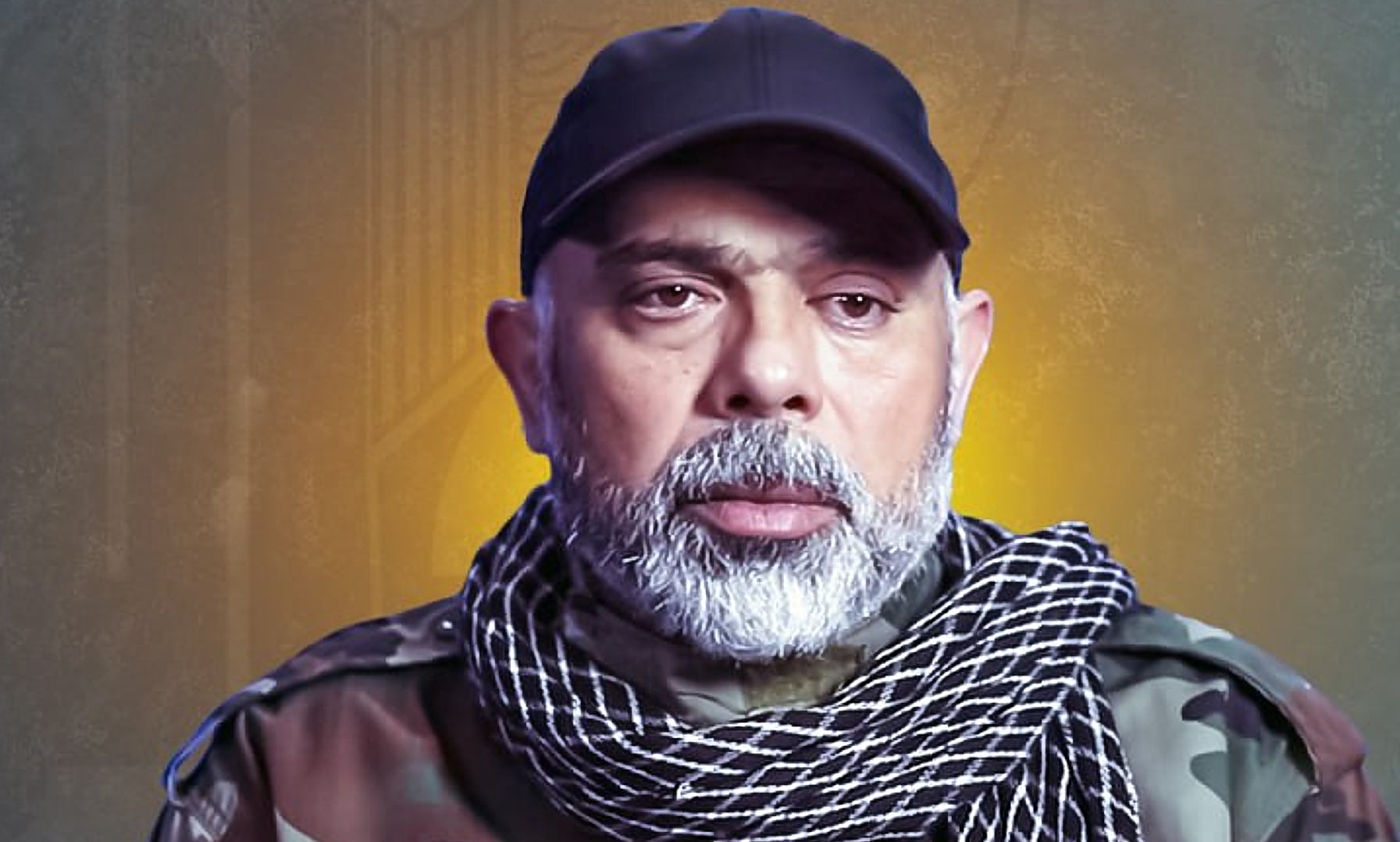 Undated photo released by Hezbollah Military Media on Sunday shows chief of staff Haytham Tabtabai