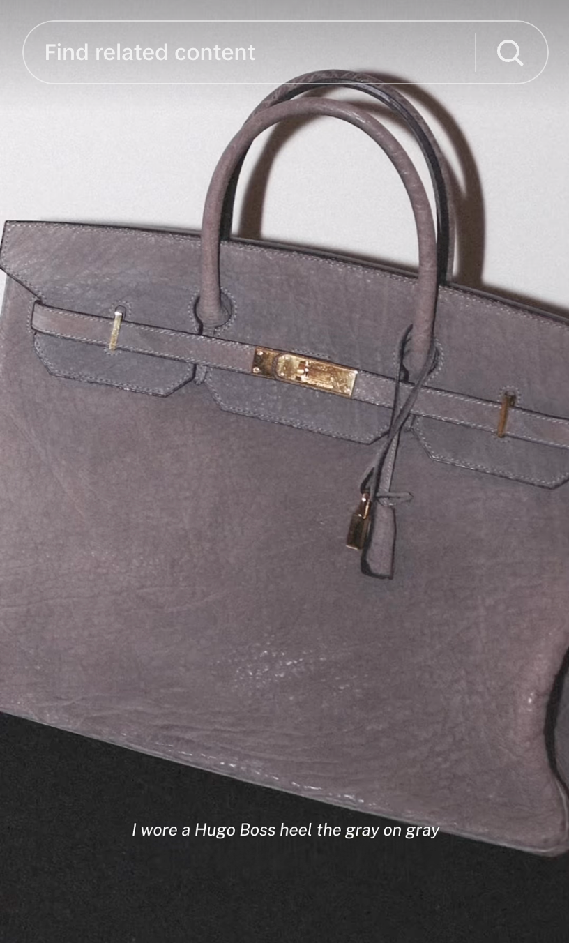 Kim Kardashian posted a video of the rare Birkin on her TikTok account