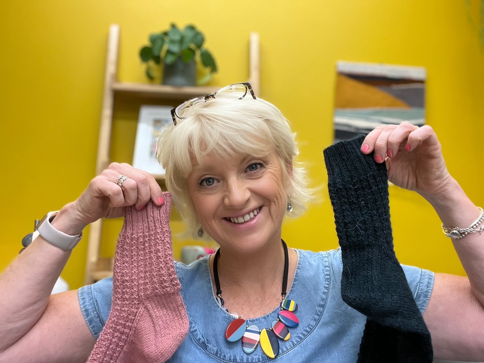 <p>Jane Abraham owns Stitches and Cream, a yarn shop that also offers knitting retreats </p>