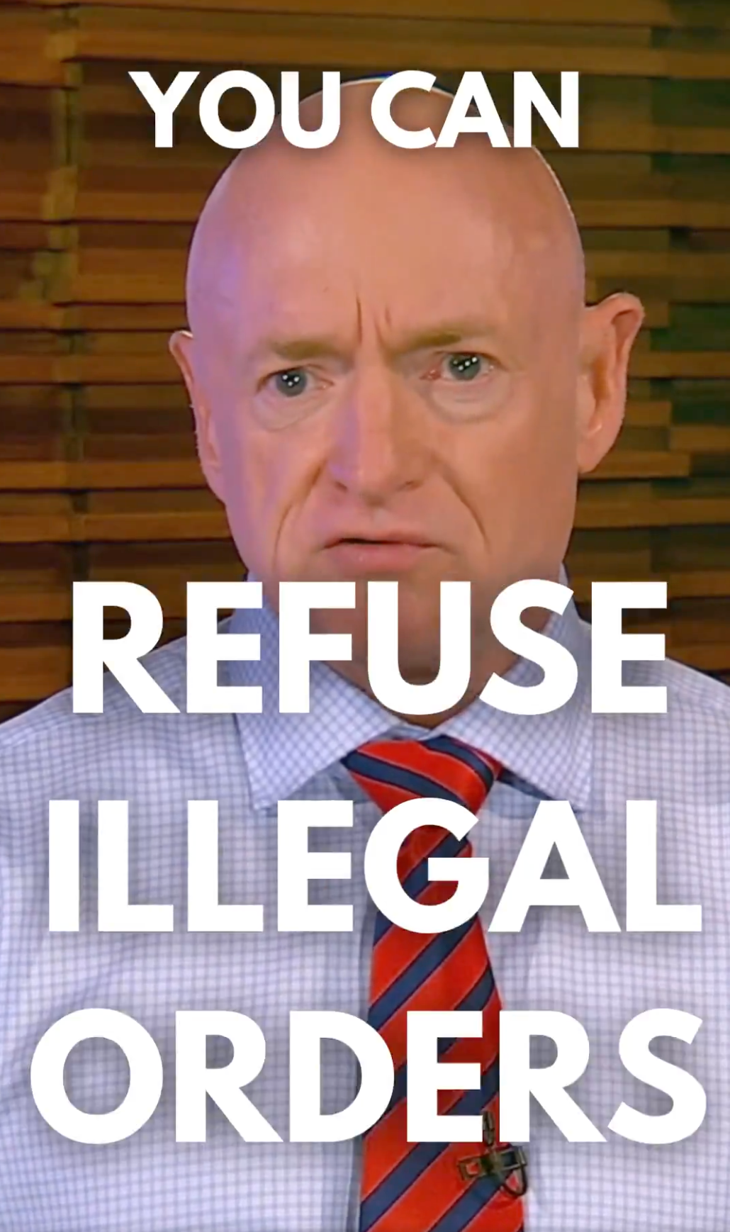 Kelly appeared in the video made by five other Democratic lawmakers to encourage active military service members to ignore orders that defy the Constitution