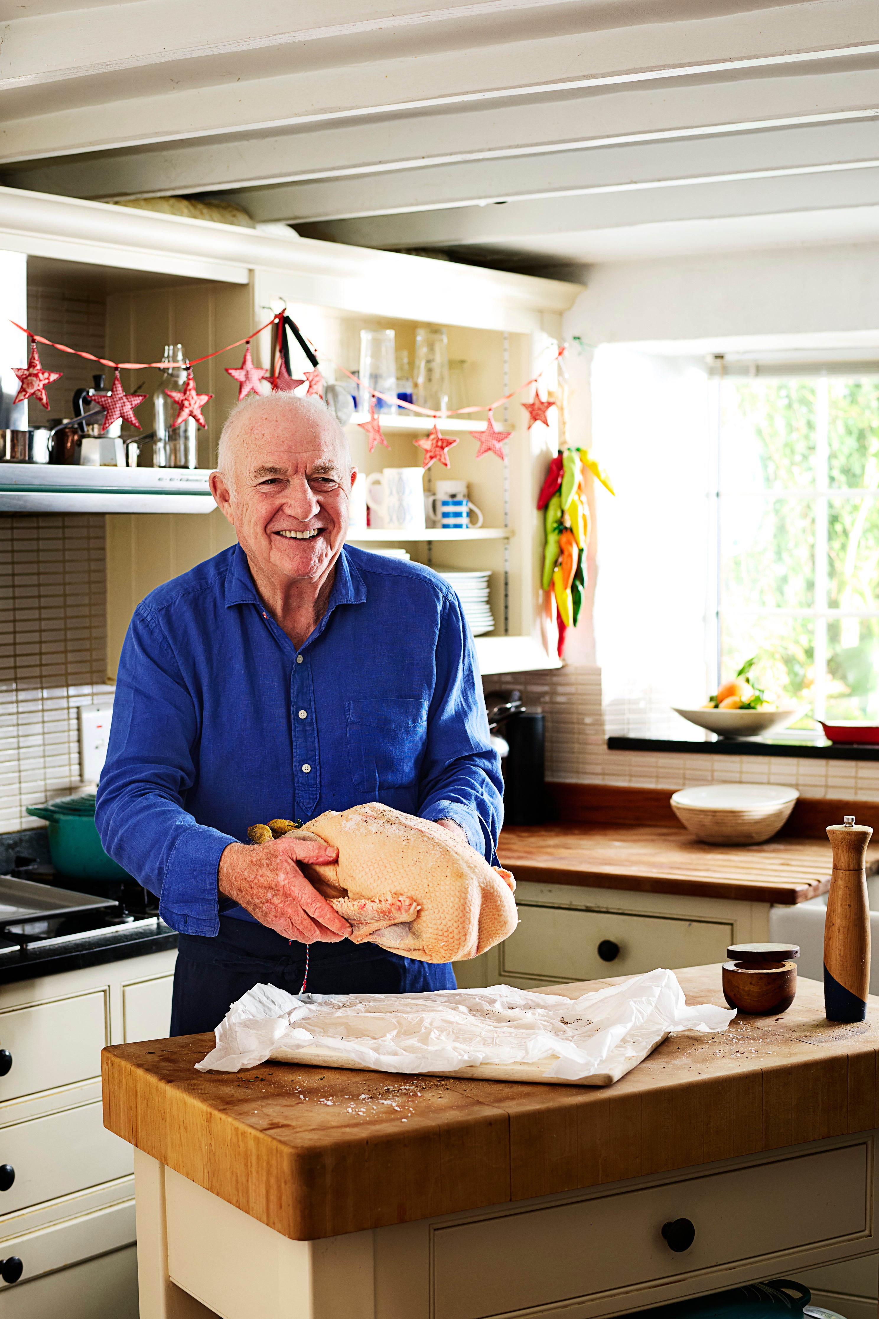 Rick Stein enjoys cold leftovers, served with jacket potatoes loaded with butter on Boxing Day