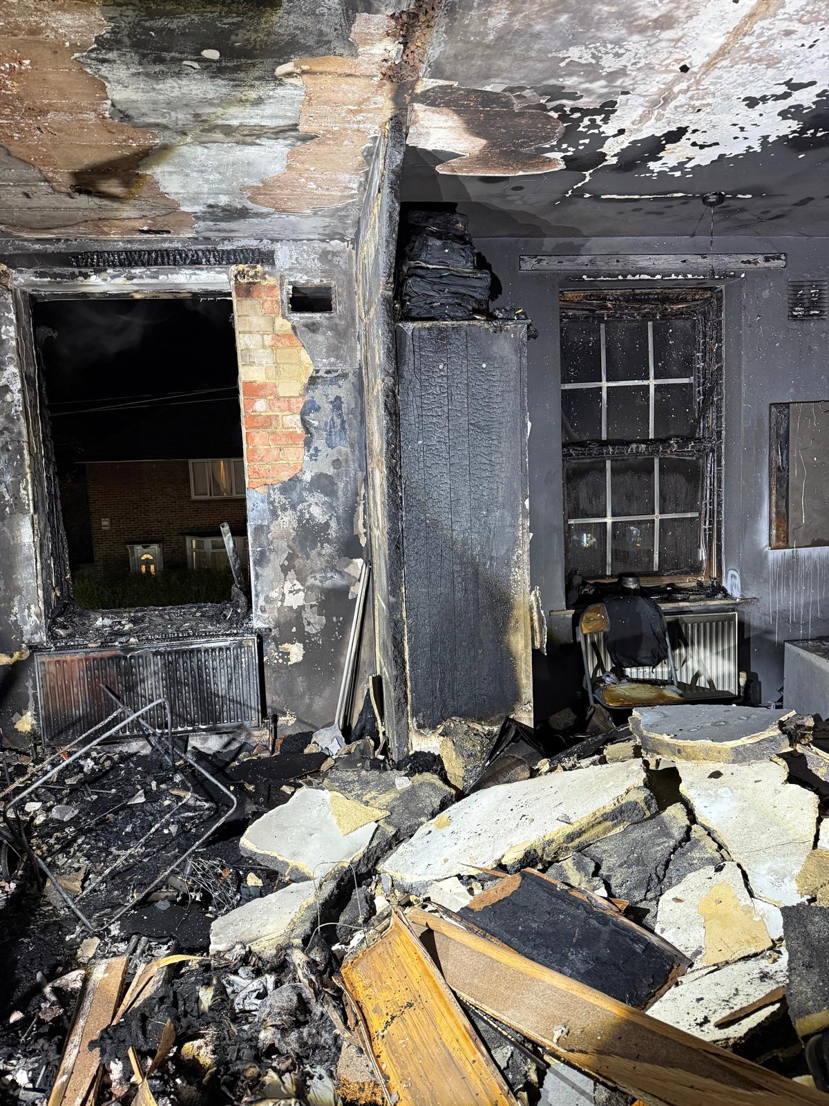 Jahmell Campbell said it was like a grenade had been thrown into the flat