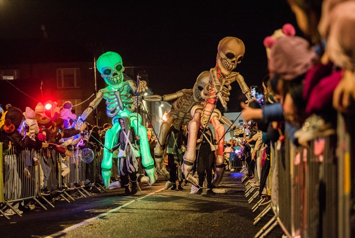 The Halloween parade in Tralee