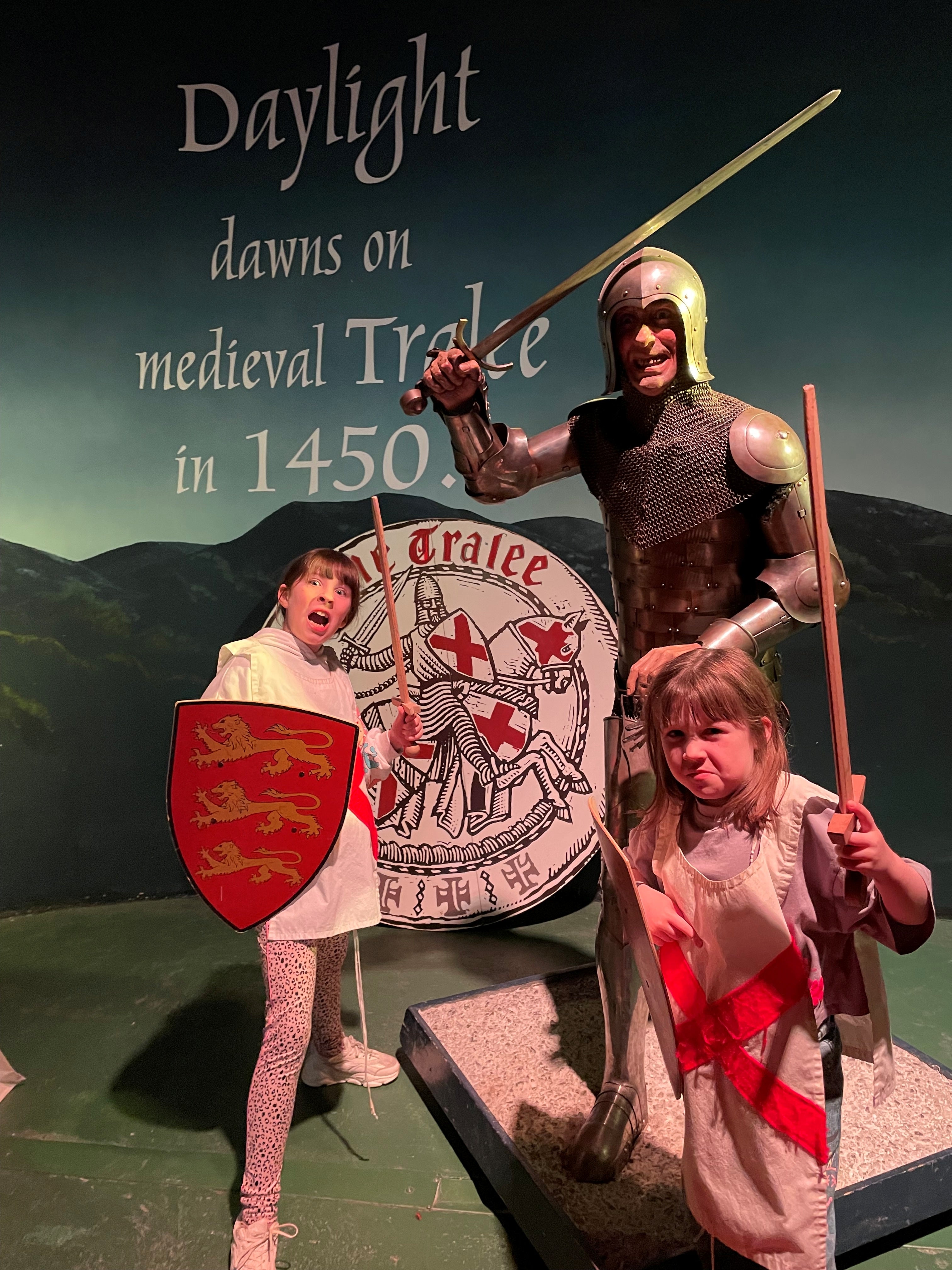 Martha (left) and Rose do battle in the Kerry County Museum