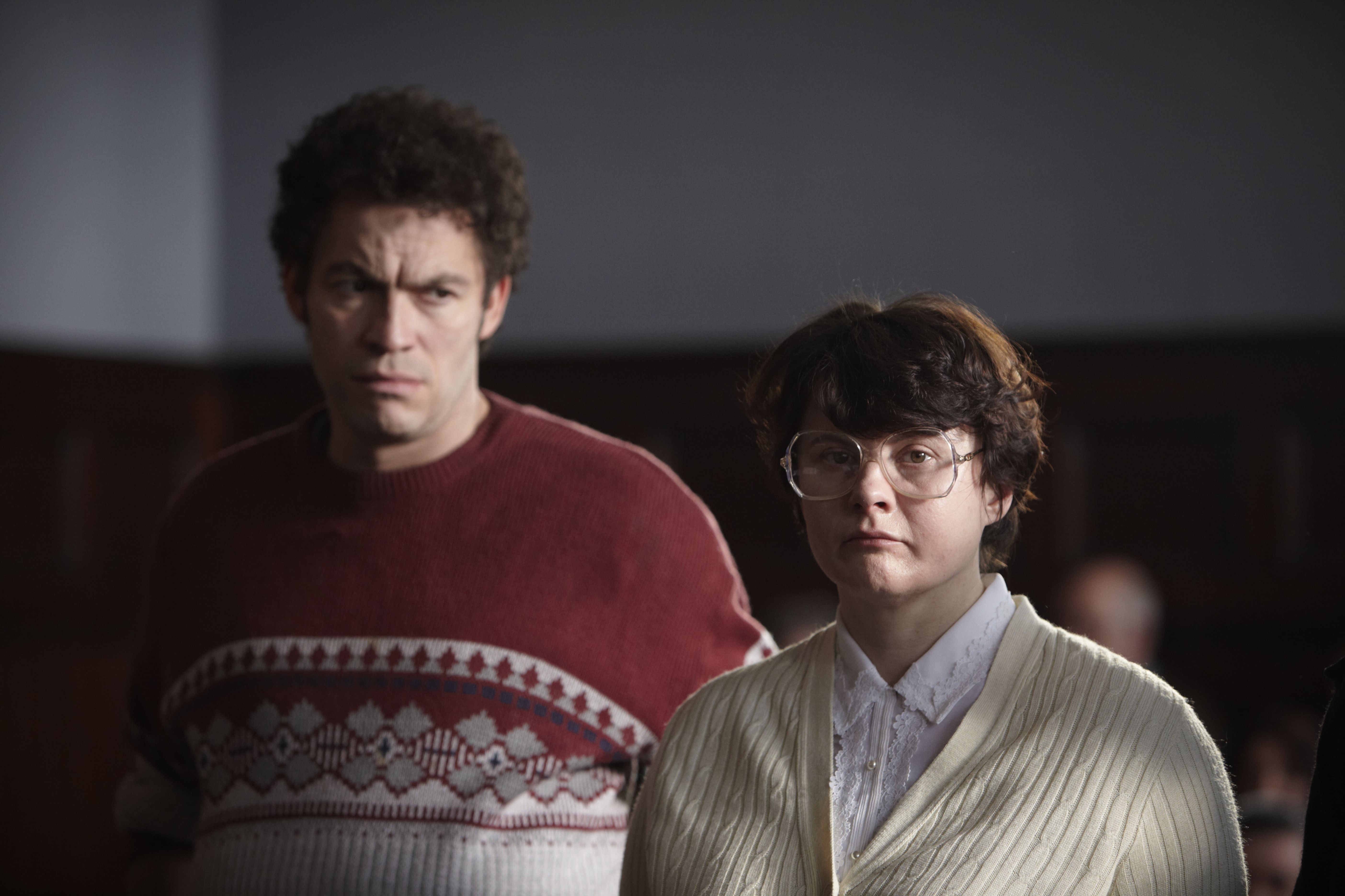 Dominic West and Dolan as Fred and Rosemary West in ‘Appropriate Adult’