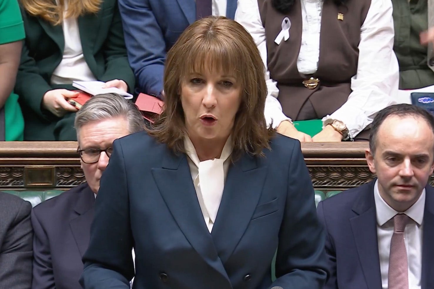 Rachel Reeves outlining her Budget in the Commons