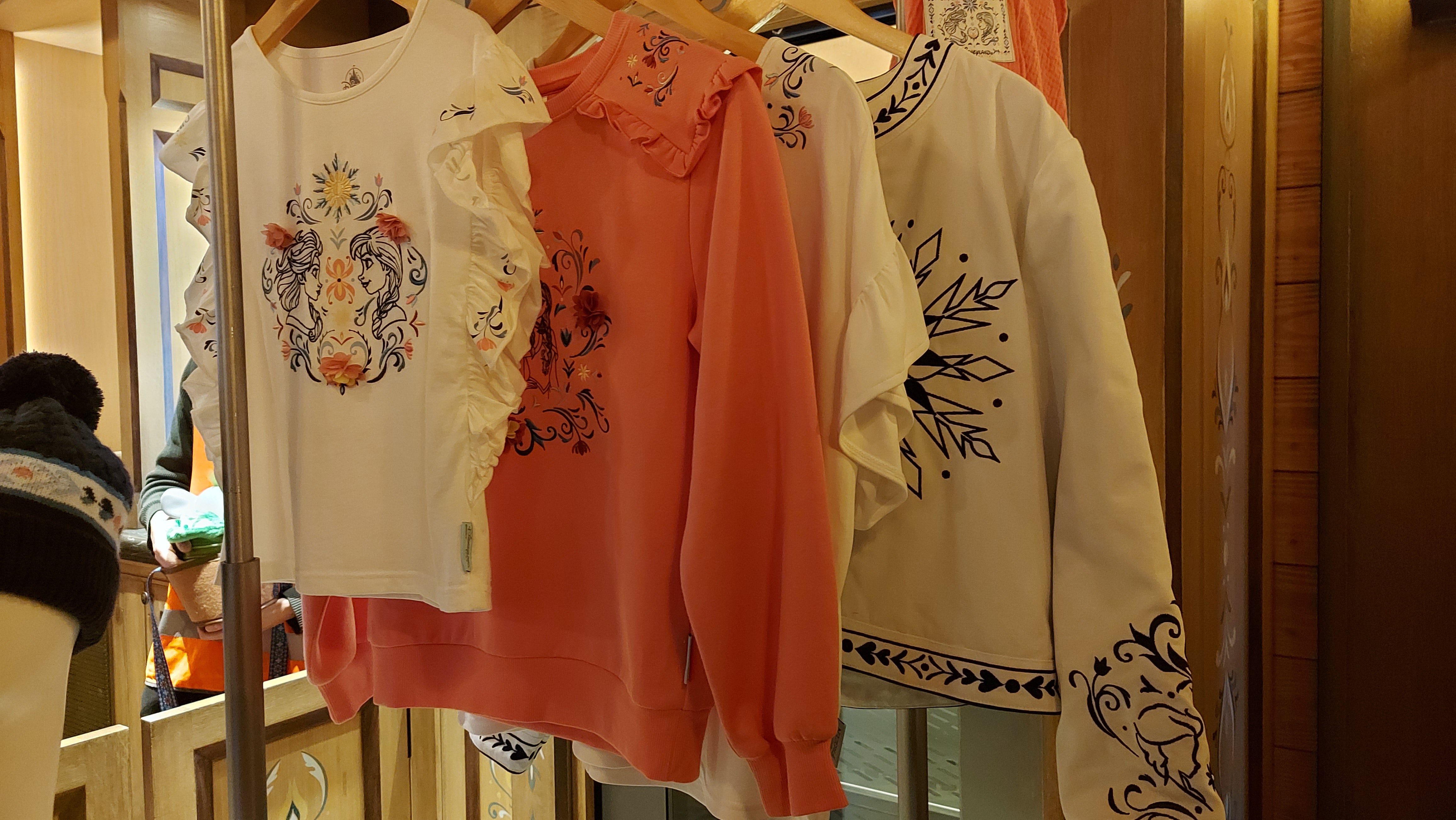 Merchandise on sale at World of Frozen’s Fjord View Shop